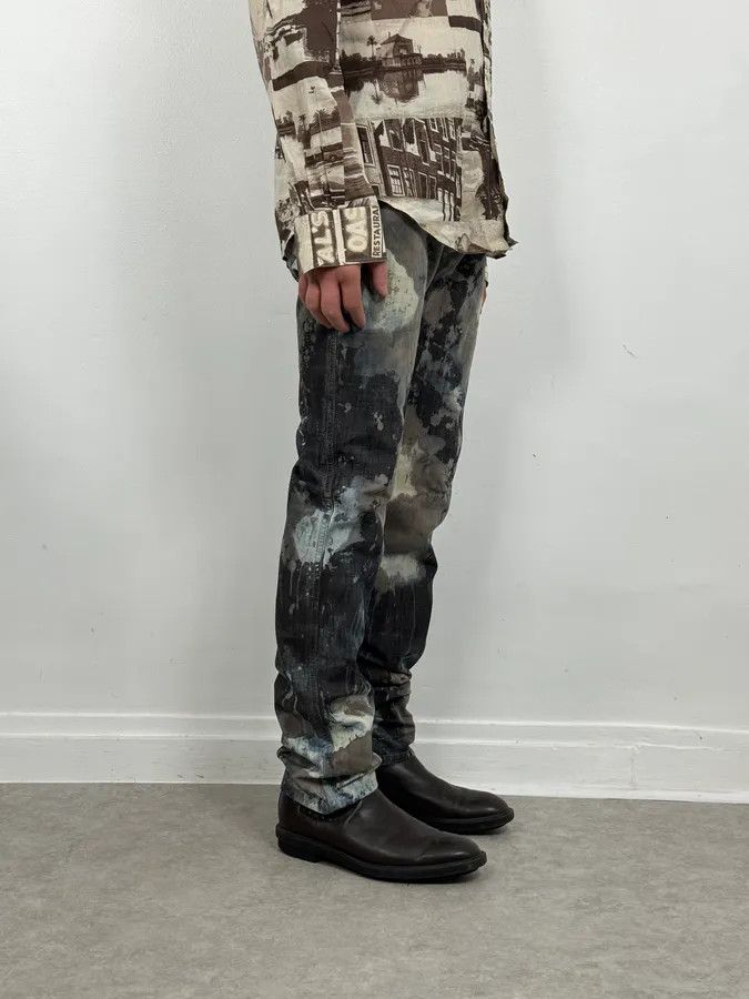 Diesel 2000s Diesel Contemporary Full Splash Painted Effect Pants Size US 32 / EU 48 - 3 Thumbnail
