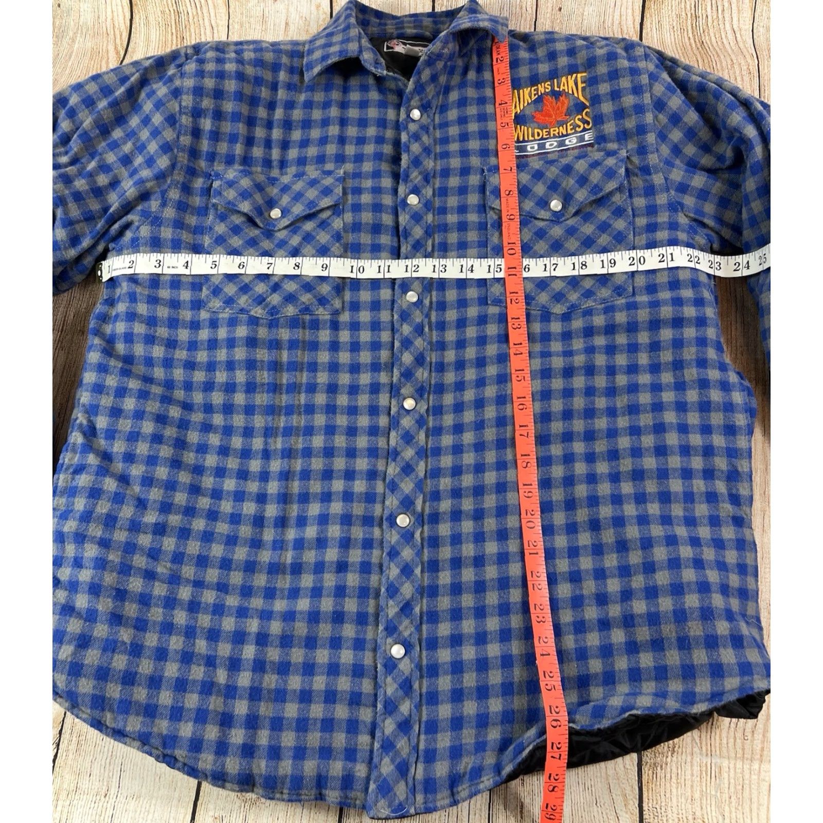 Vintage VINTAGE Ground Force Jacket M Blue Flannel Quilted Snap Cotton Polyester Manitoba Canada Lodge Outdoor Classic M Mens Size US M / EU 48-50 / 2 - 3 Thumbnail