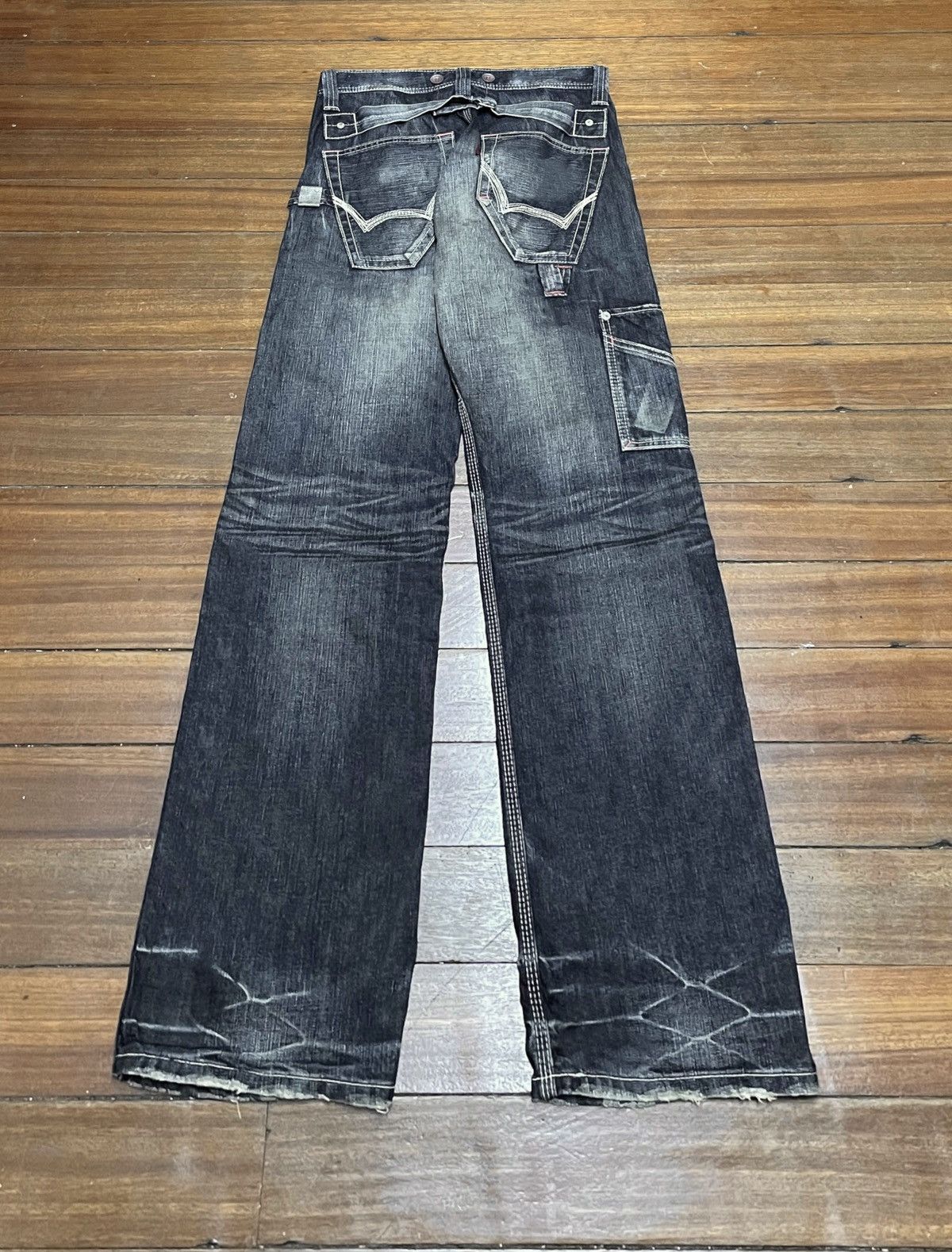 14th Addiction × Edwin × If Six Was Nine Rare Design Vintage Brand Edwin Carpenter Jeans 1990s Size US 30 / EU 46 - 2 Thumbnail