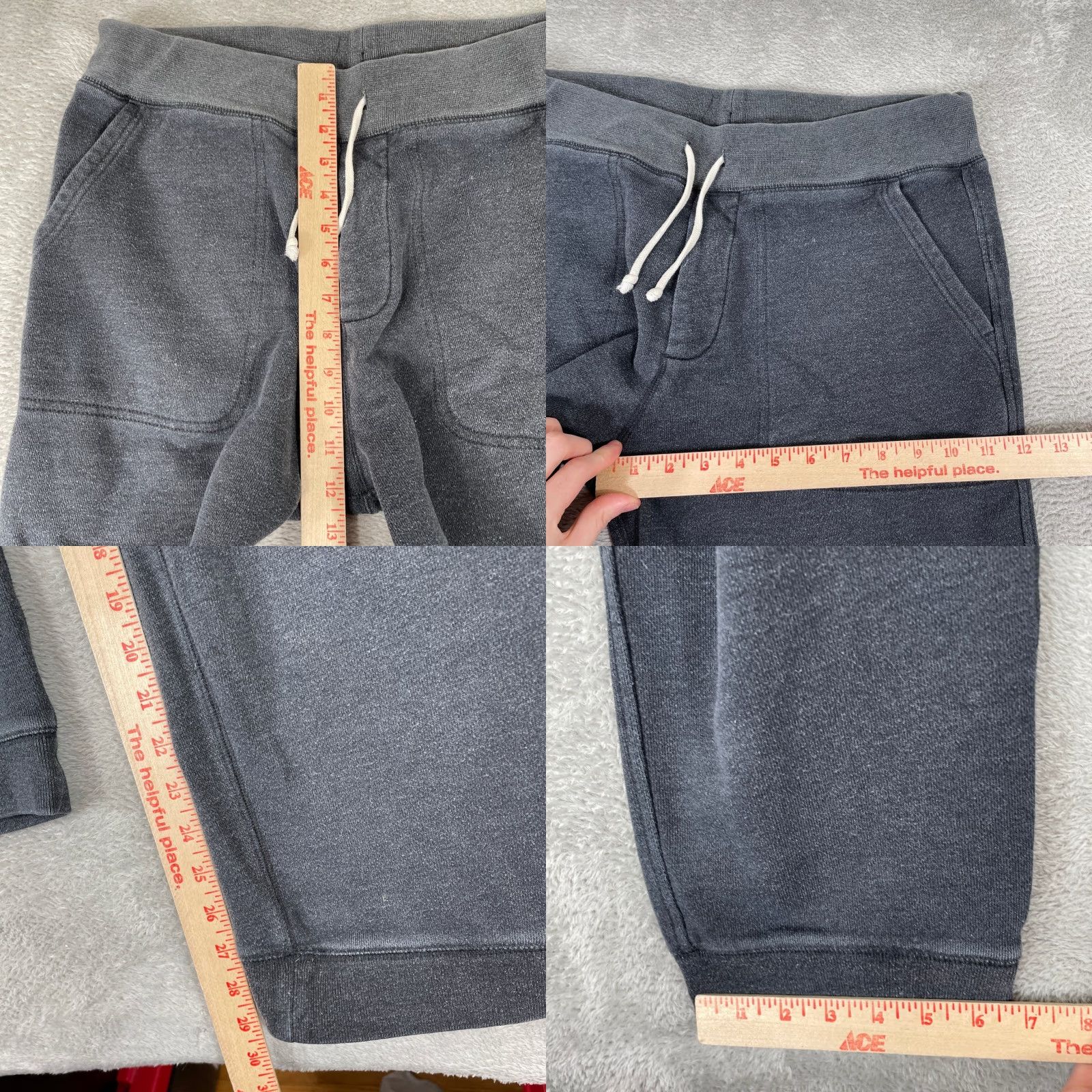 J.Crew J. Crew Sweatpants Pants Men M Gray Drawstring Pockets Tapered Regular Fit VINTAGE? No Size US 31 - 8 Thumbnail