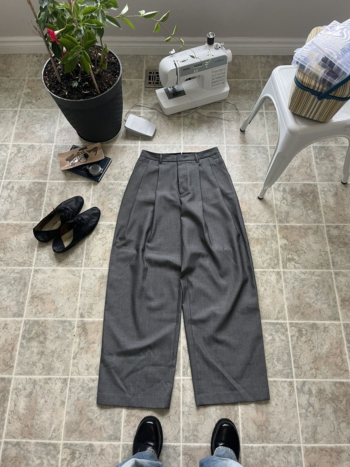System System Wide Leg Trouser (Rare) Size US 34 / EU 50 - 1 Thumbnail