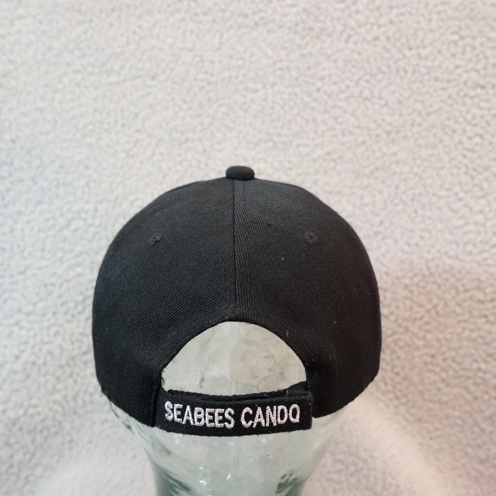 Other U.S. NAVY USN Naval Sea Bees Battalion Hat Cap Black Cursed Size ONE SIZE - 6 Thumbnail