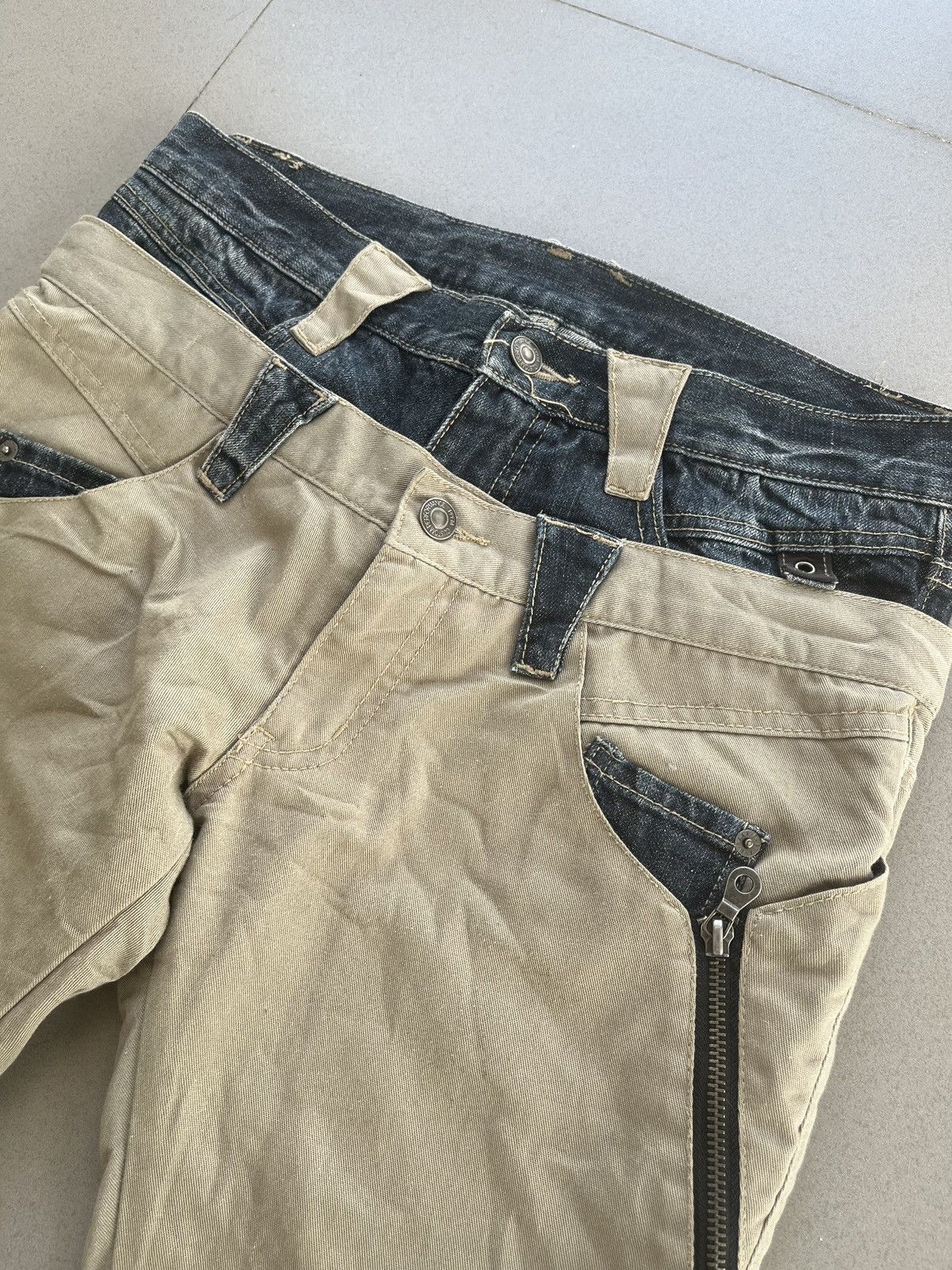 PPFM PPFM DOUBLE LAYER HYBRID DENIM SEDITIONARIES JAPANESE PUNK Size US 29 - 12 Thumbnail