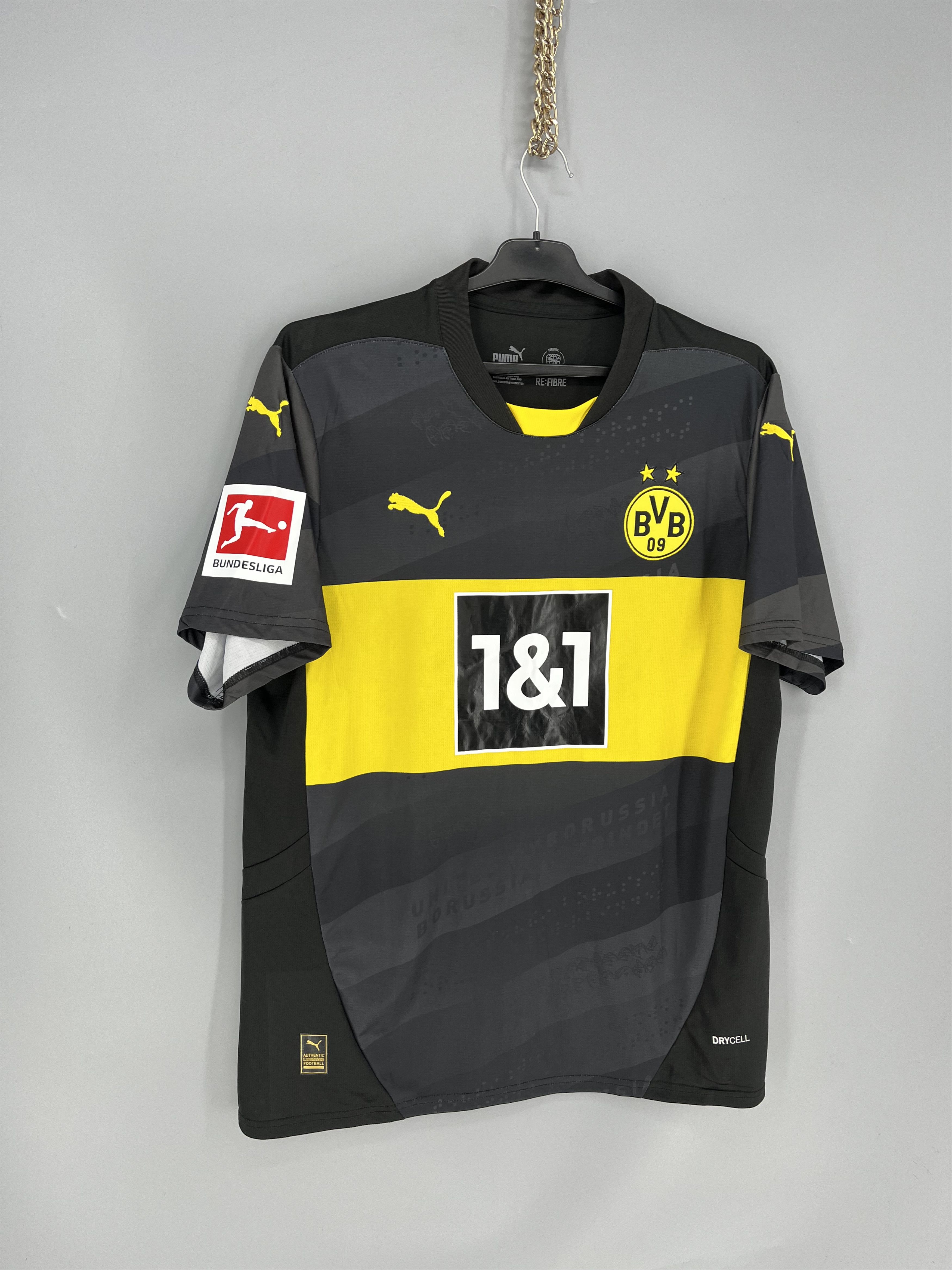 Puma Borussia Dortmund BVB Puma DryCell Away Soccer Jersey Shirt Size US XL / EU 56 / 4 - 2 Thumbnail