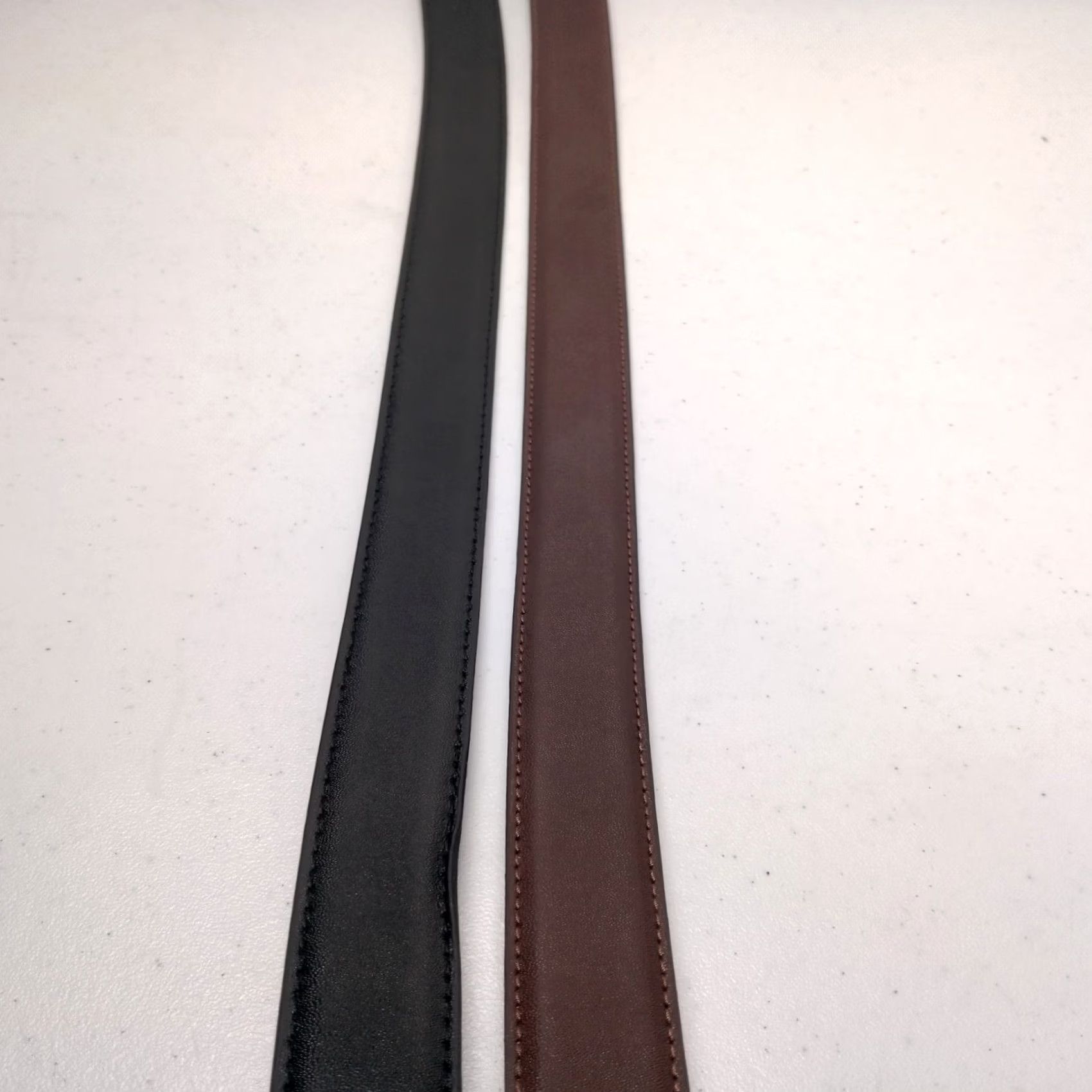 Vintage Mens Belt Pair Size 38 Coated Italian Leather Brown And Black Adjustable 1.25 Size US XXS / EU 40 - 7 Thumbnail
