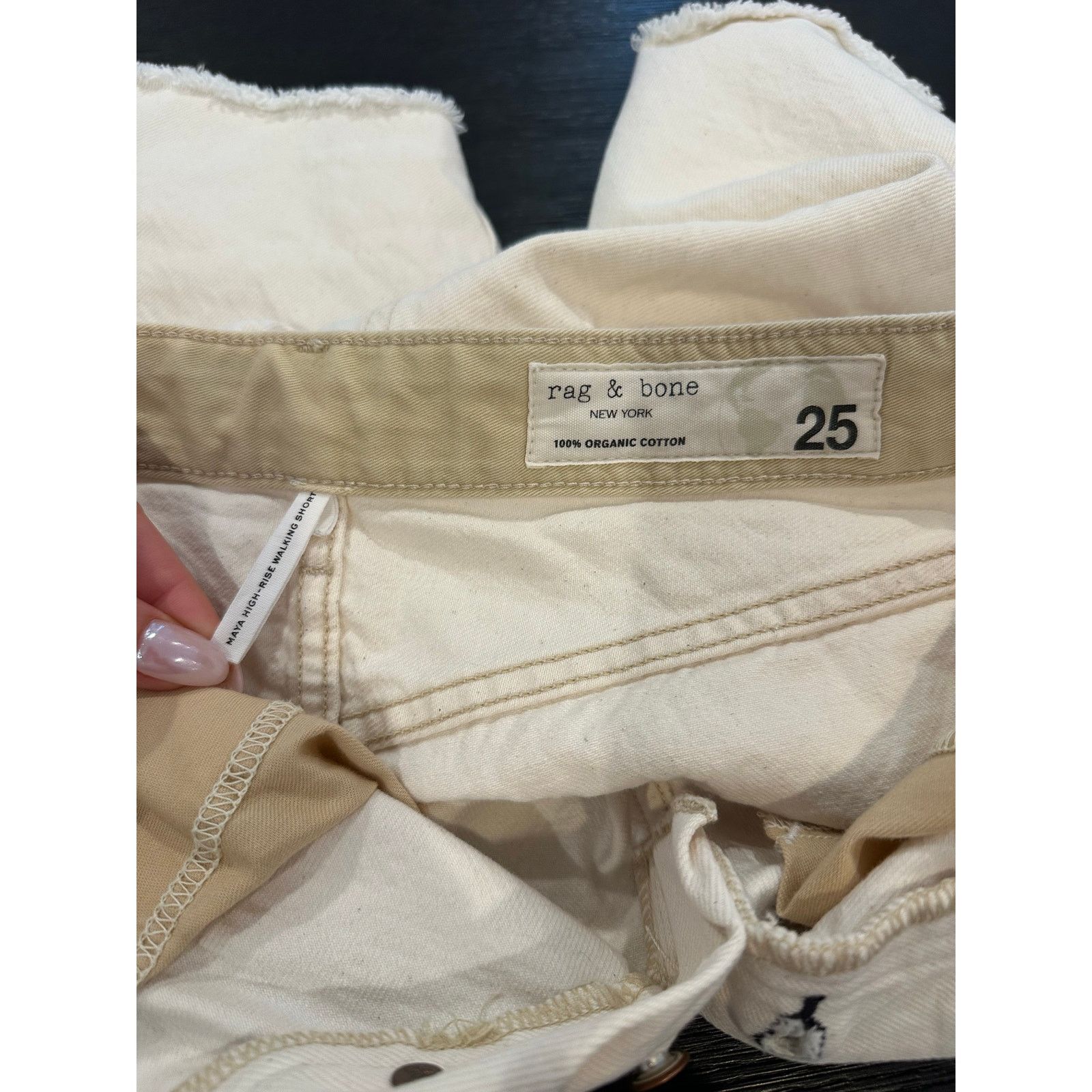 Rag & Bone Rag & Bone Maya High Rise Walking Short Bone White size 25 Size 25" / US 0 / IT 36 - 10 Thumbnail