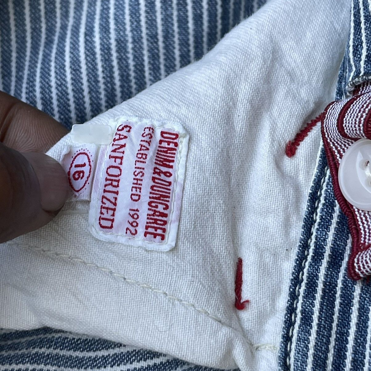 Kapital Denim & Dungaree Hickory Stripe Painter Pants Patchwork Boro Size US 31 - 7 Thumbnail