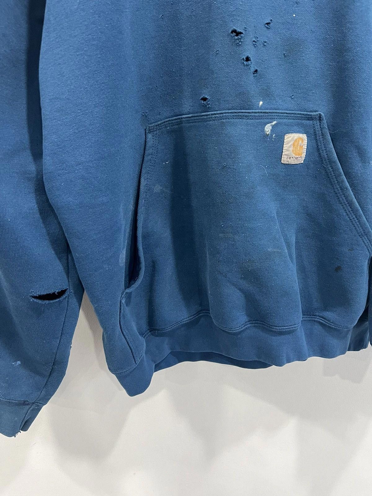Vintage Vintage Carhartt Hoodie spellout thrashed Size US M / EU 48-50 / 2 - 5 Thumbnail
