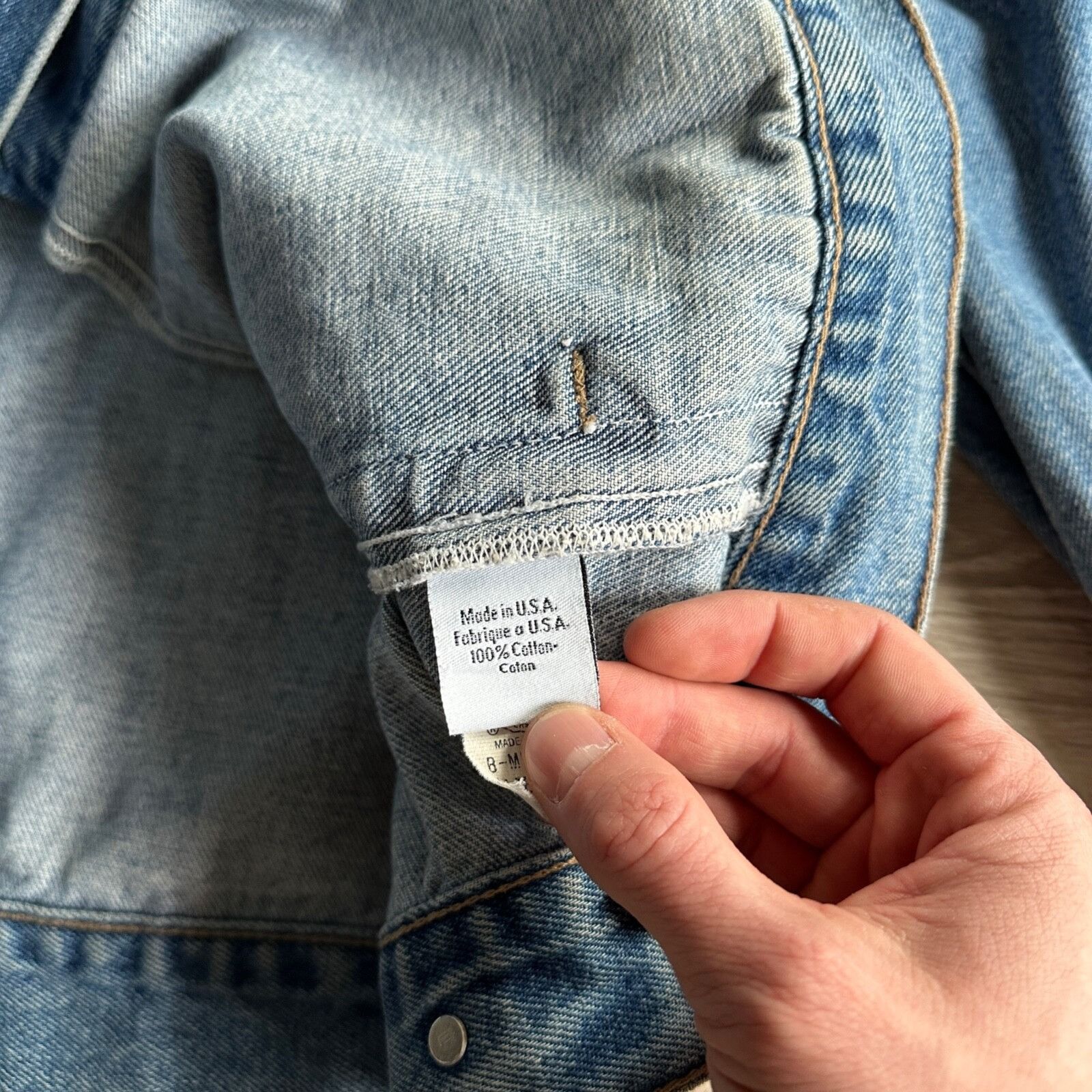 Calvin Klein Calvin Klein USA Made Vintage 90s Men's Light Blue Denim Jac Size US XL / EU 56 / 4 - 6 Thumbnail