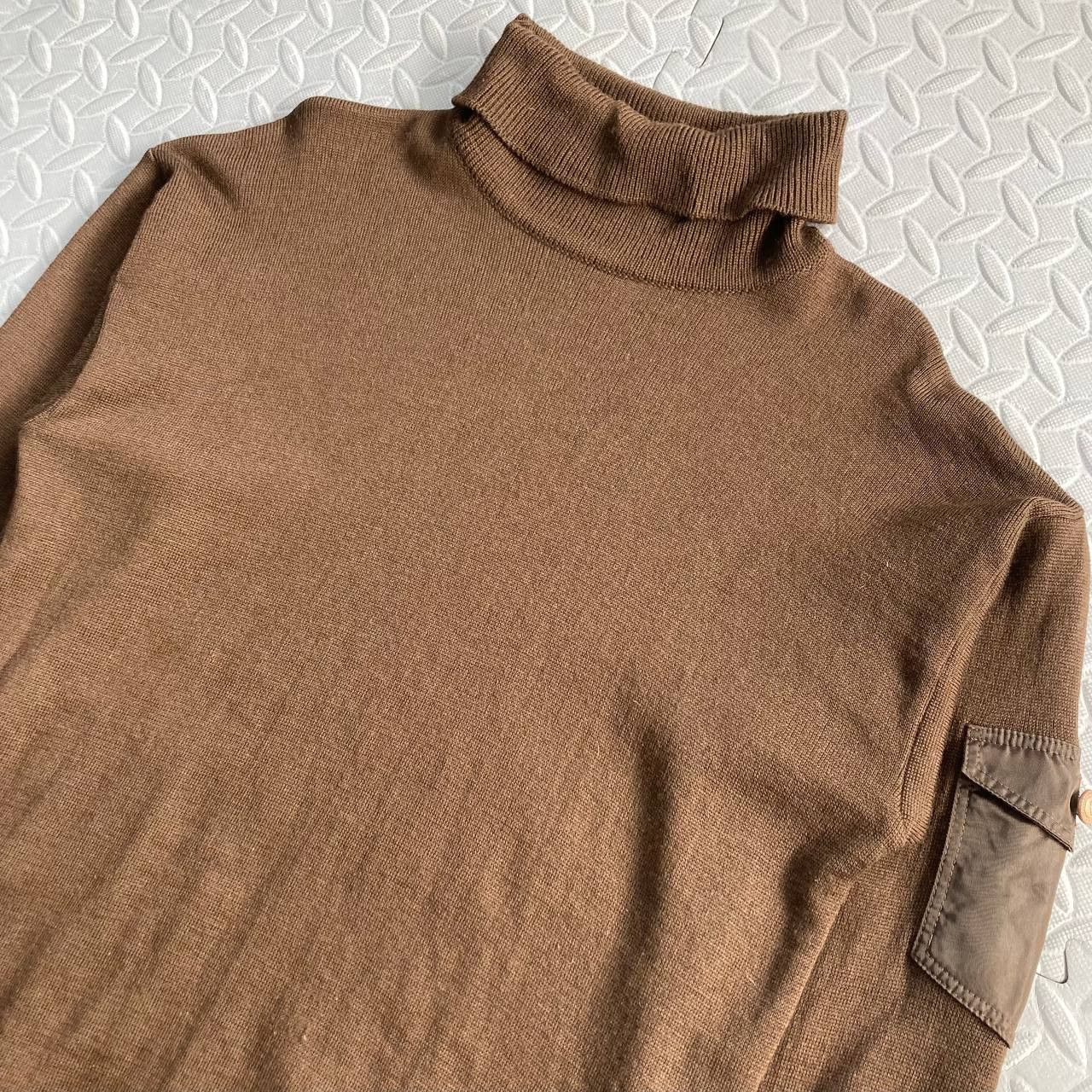 Versace Vintage 90’s Turtleneck Pullover Sweater Size US L / EU 52-54 / 3 - 3 Thumbnail