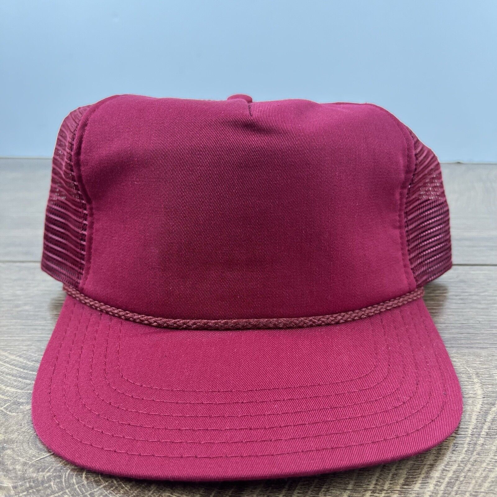 Other MAroon Trucker Hat Red Cap Hat Adjustable Hat Red Adult Hat Size ONE SIZE - 3 Thumbnail