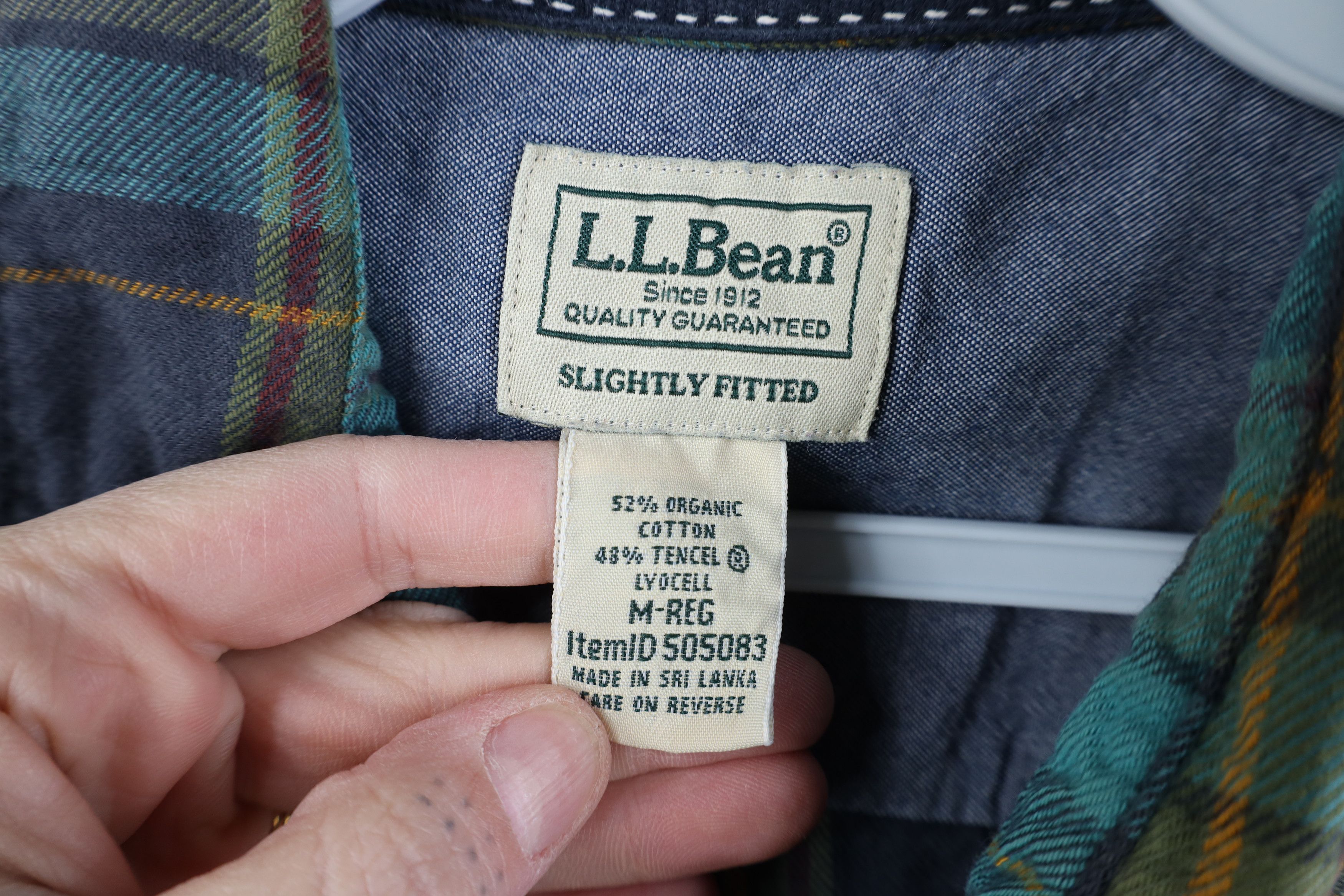 L.L. Bean Vintage LL Bean Slightly Fitted Flannel Button Down Shirt Size US M / EU 48-50 / 2 - 7 Thumbnail