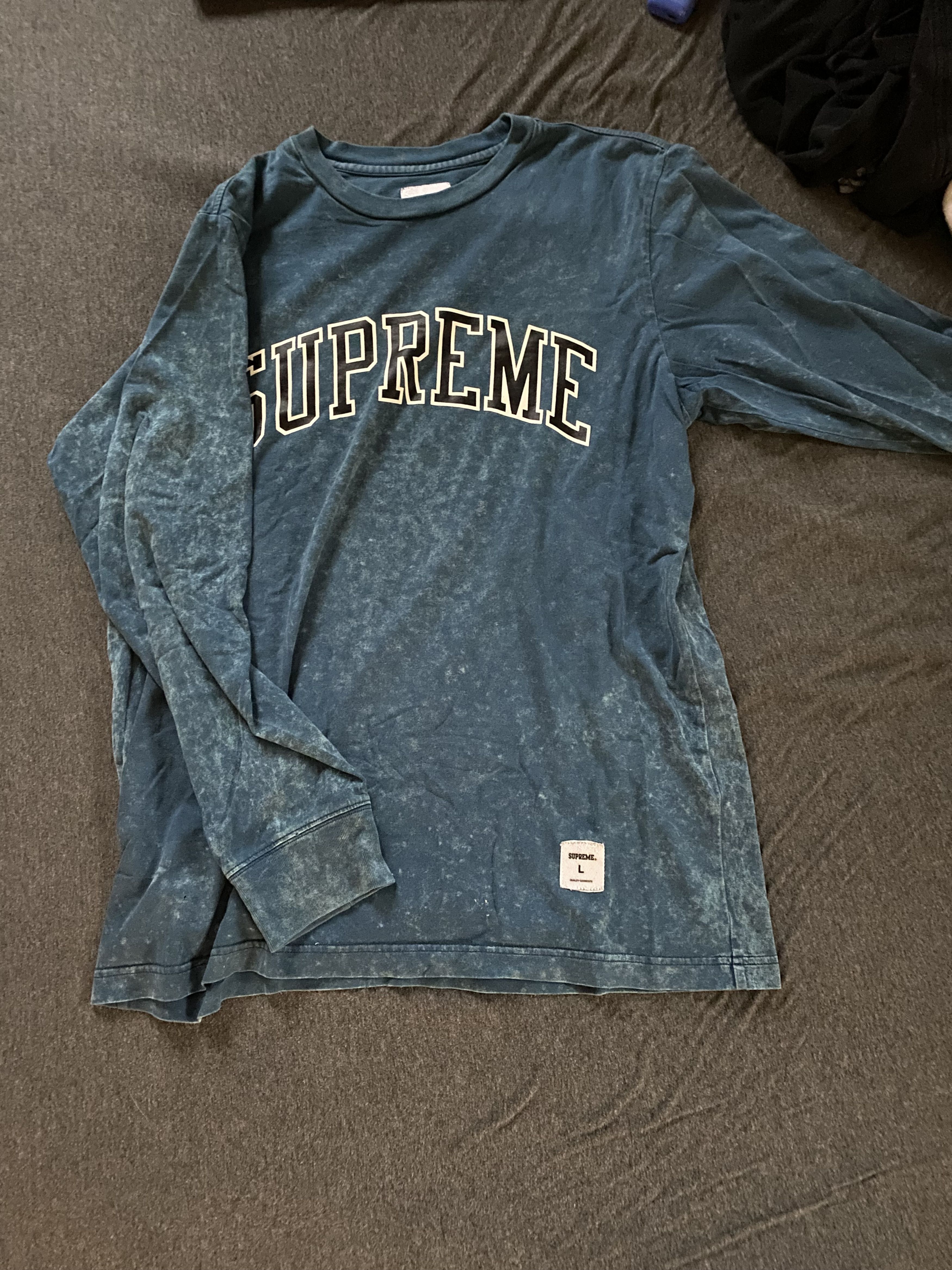 Supreme Arc Logo Acid Wash SS17 | Grailed