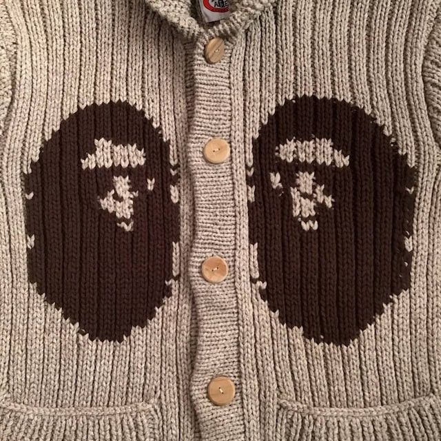 Bape × Nigo BAPE APE HEAD knit cardigan a bathing ape NIGO Size US L / EU 52-54 / 3 - 4 Thumbnail