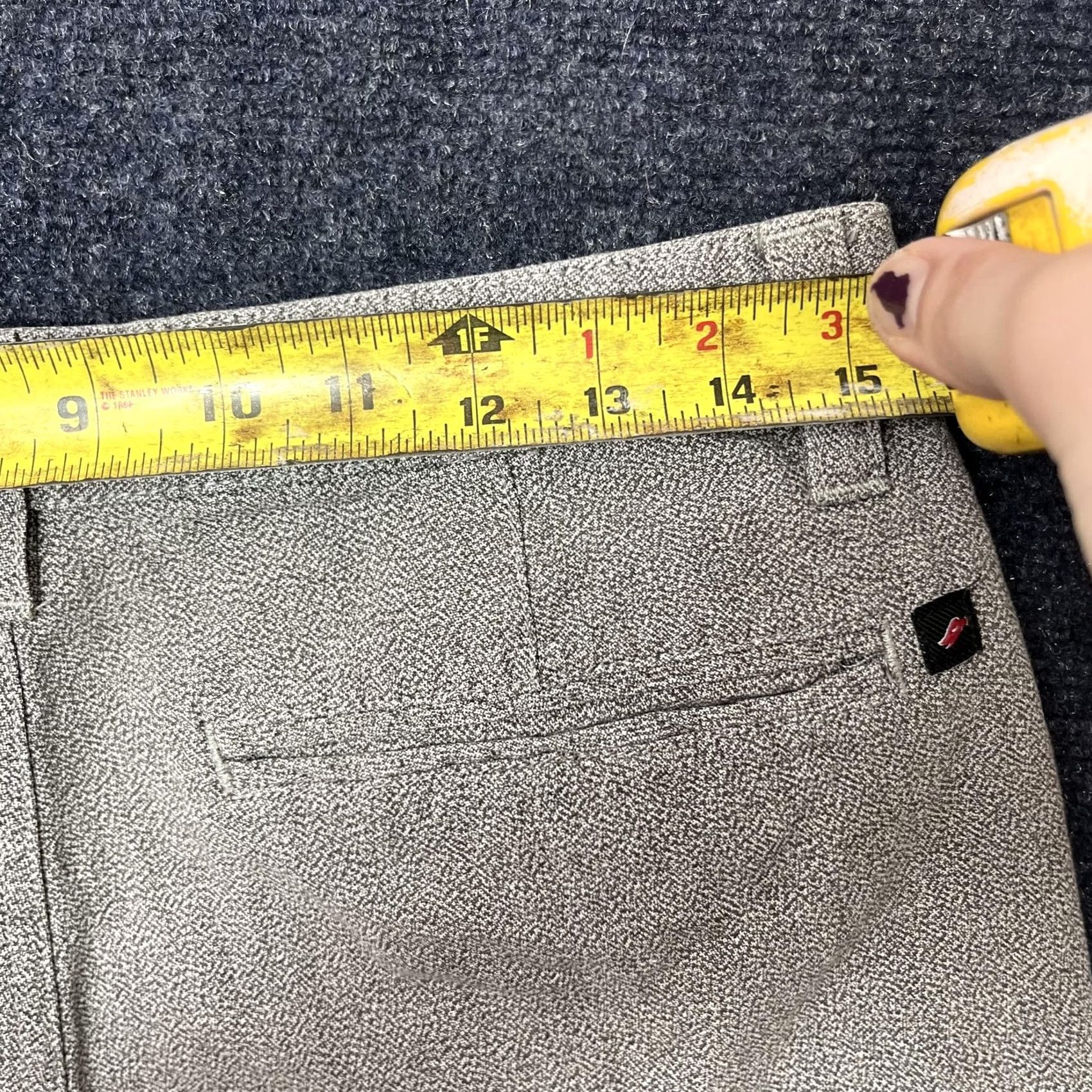 Vintage VINTAGE Tony Hawk Shorts Mens 32 Gray Y2K Chino Geometric Flat Front Casual Inseam Size US 32 / EU 48 - 6 Thumbnail