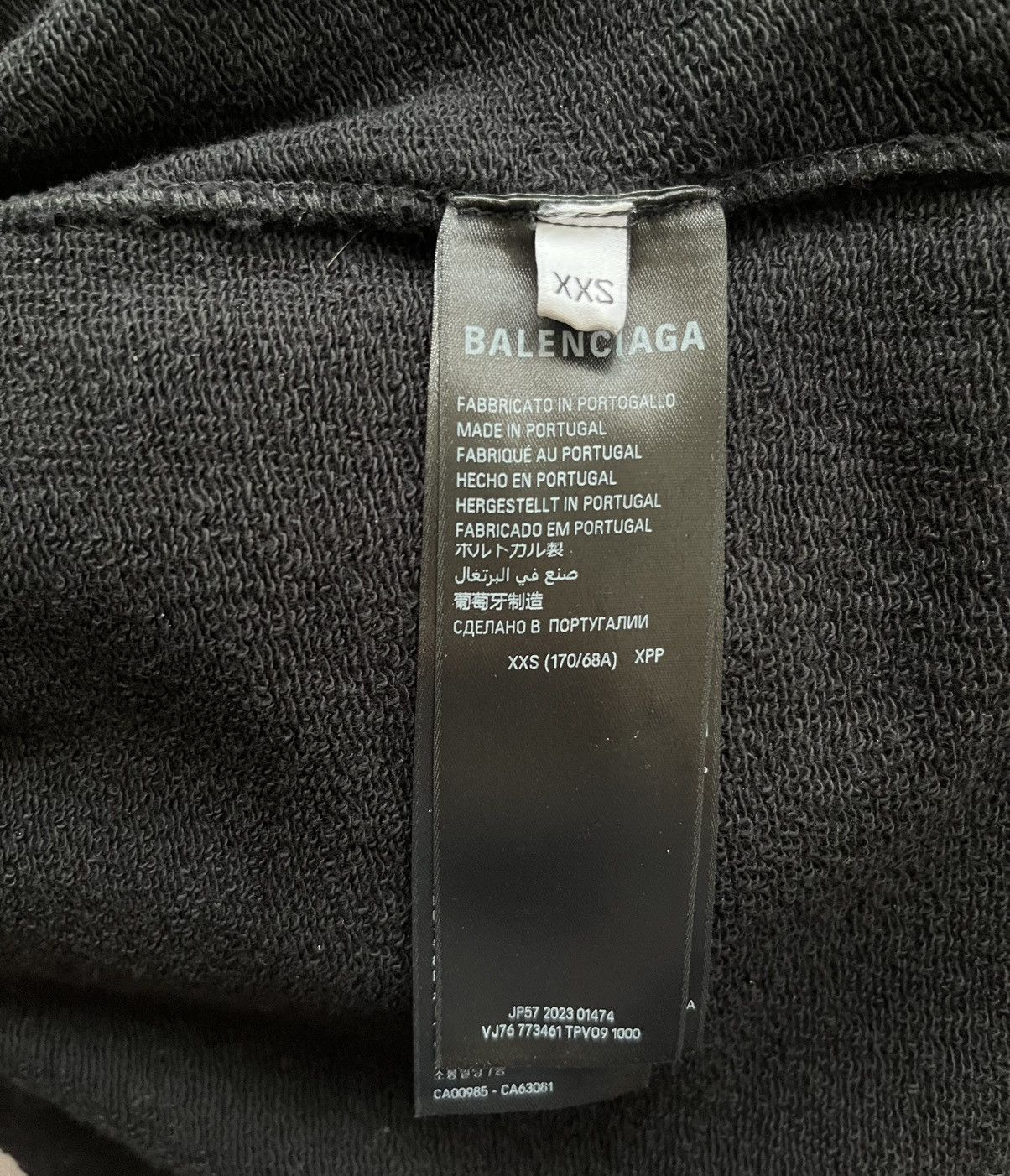 Balenciaga Balenciaga Black cotton track Pants Size 27" / US 4 / IT 40 - 6 Thumbnail