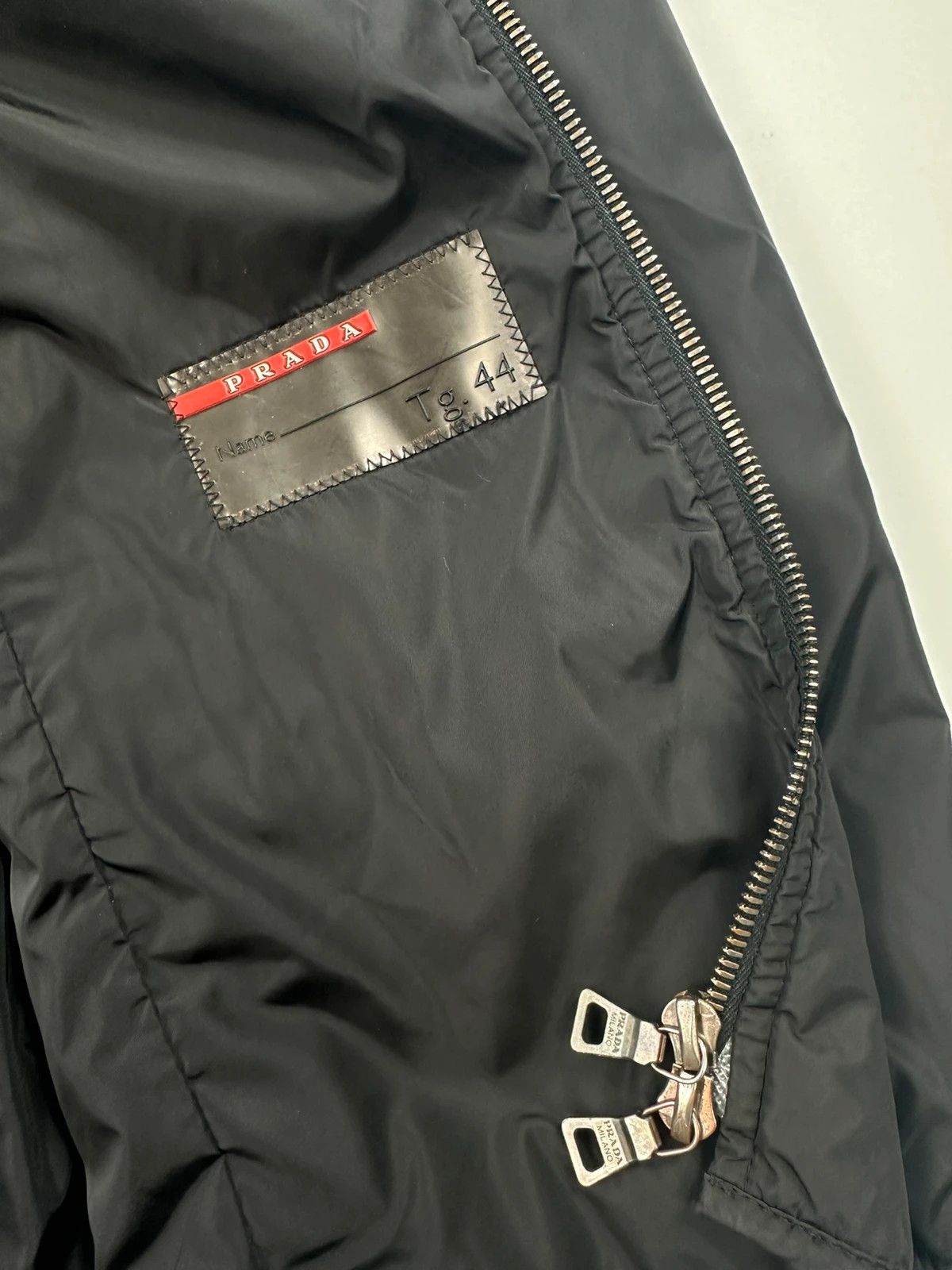 Prada Prada Sport FW2002 Black Padded Nylon Jacket Double Zip Size US S / EU 44-46 / 1 - 5 Thumbnail