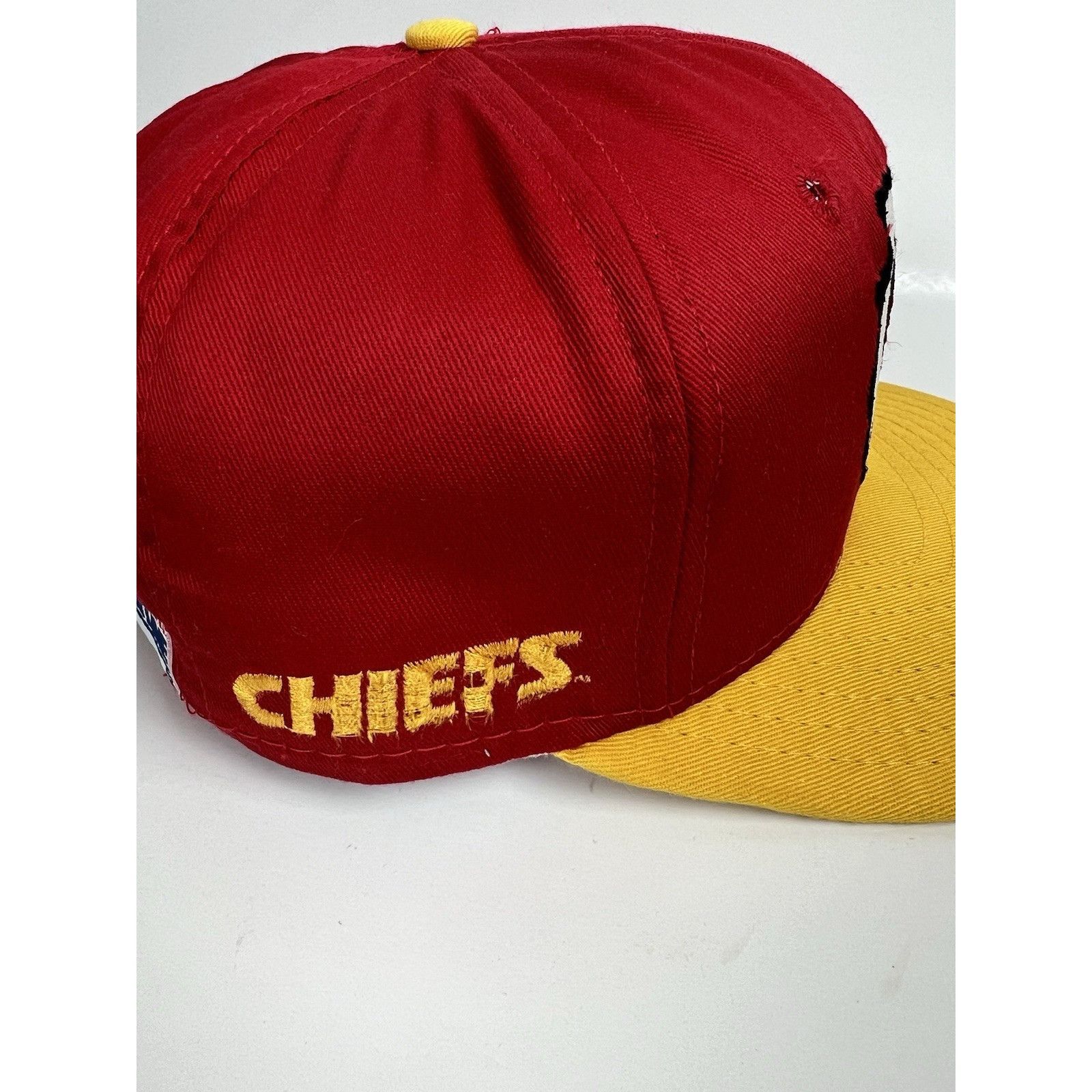 Vintage Vintage Kansas City Chiefs Snapback Hat Cap AJD 90s Made In Size ONE SIZE - 6 Thumbnail