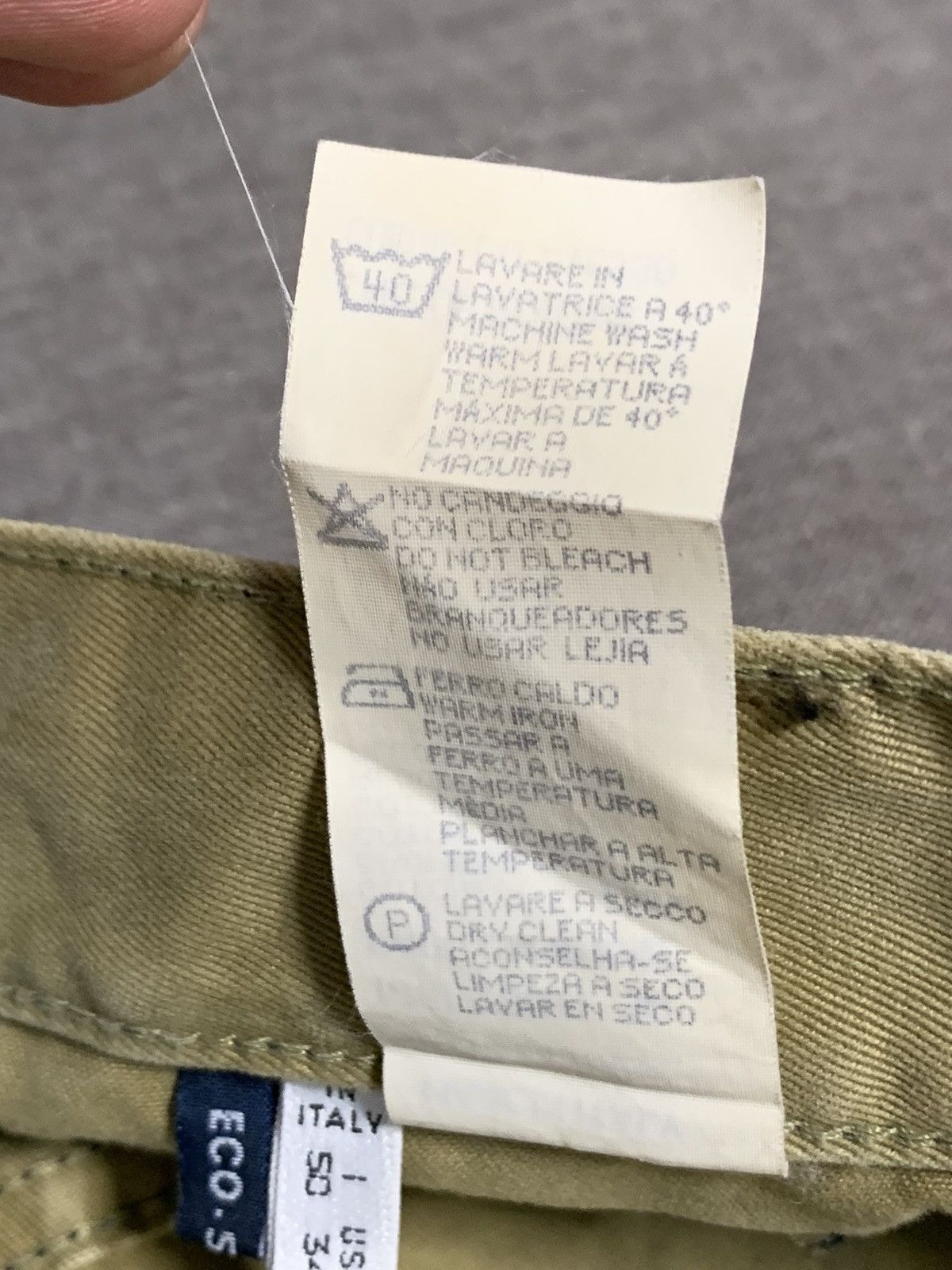 Armani Archive Armani Jeans Wide Baggy Carpenter Work Jeans Size US 34 / EU 50 - 7 Thumbnail