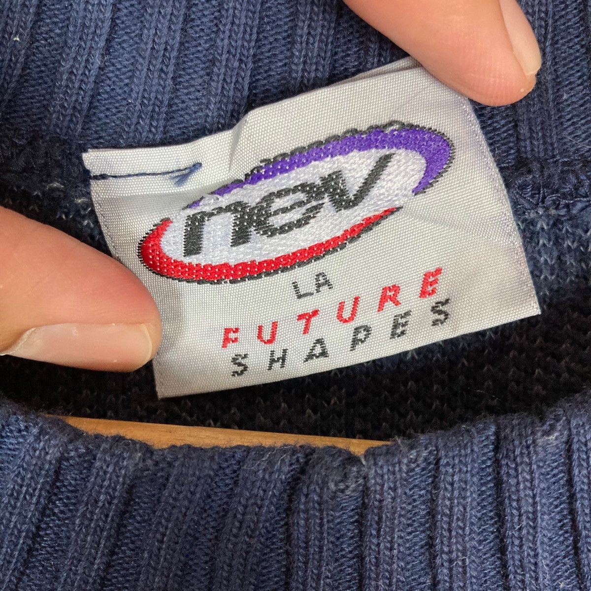Vintage Vintage Nev Future Shape Two Tone Pullover Jumper Medium Size L / US 10 / IT 46 - 8 Thumbnail