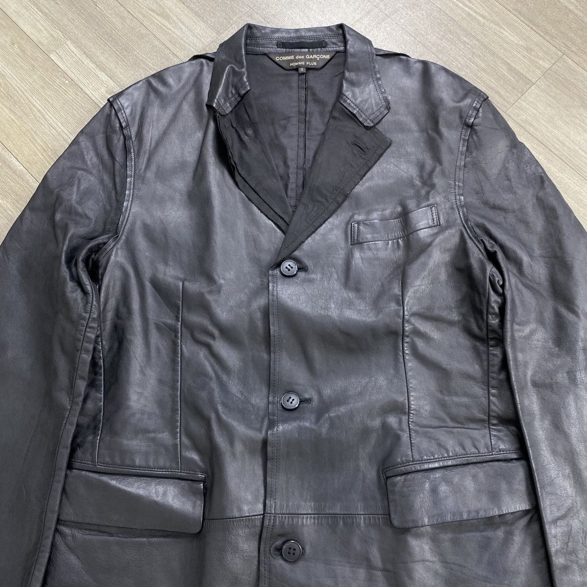 Comme des Garcons Homme Plus AW2001 Archive Comme des Garçons Homme Plus Leather Jacket Size US S / EU 44-46 / 1 - 2 Thumbnail