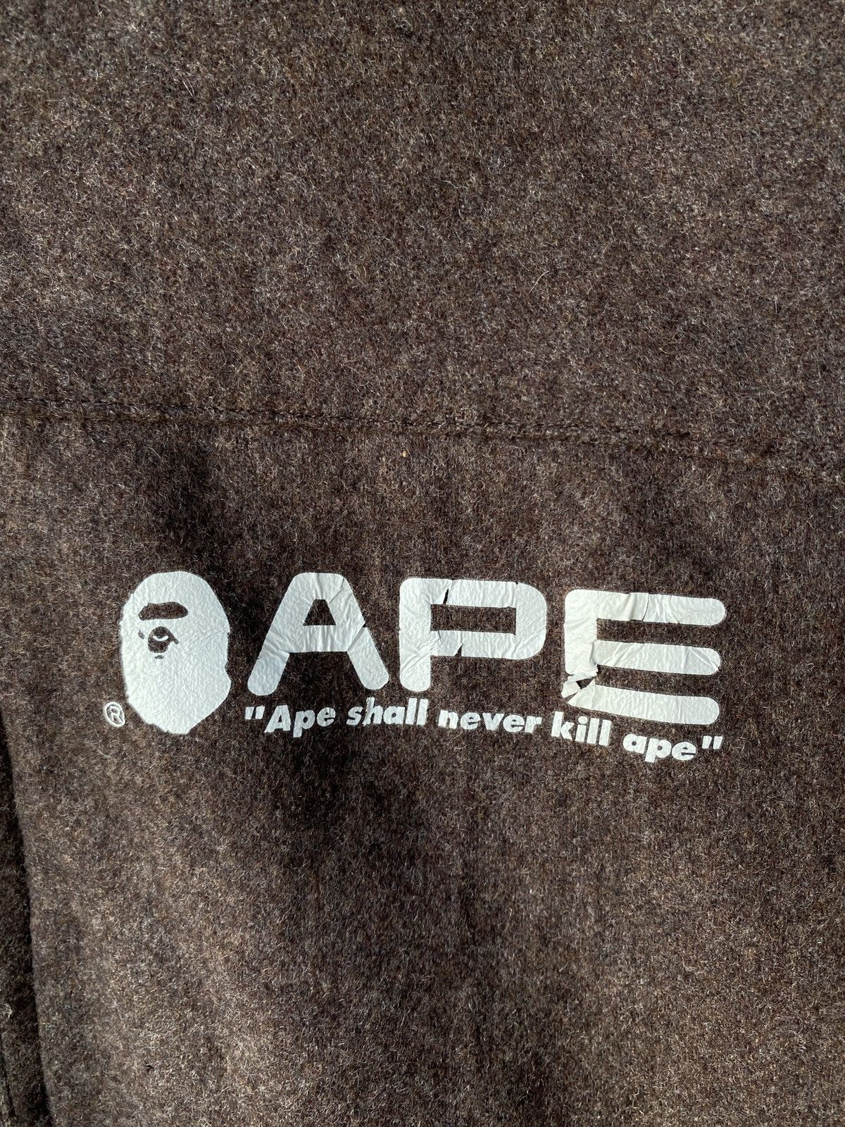 Bape Vintage 90s Gore Windstopper A Bathing Ape Wool Jacket Size US S / EU 44-46 / 1 - 6 Thumbnail