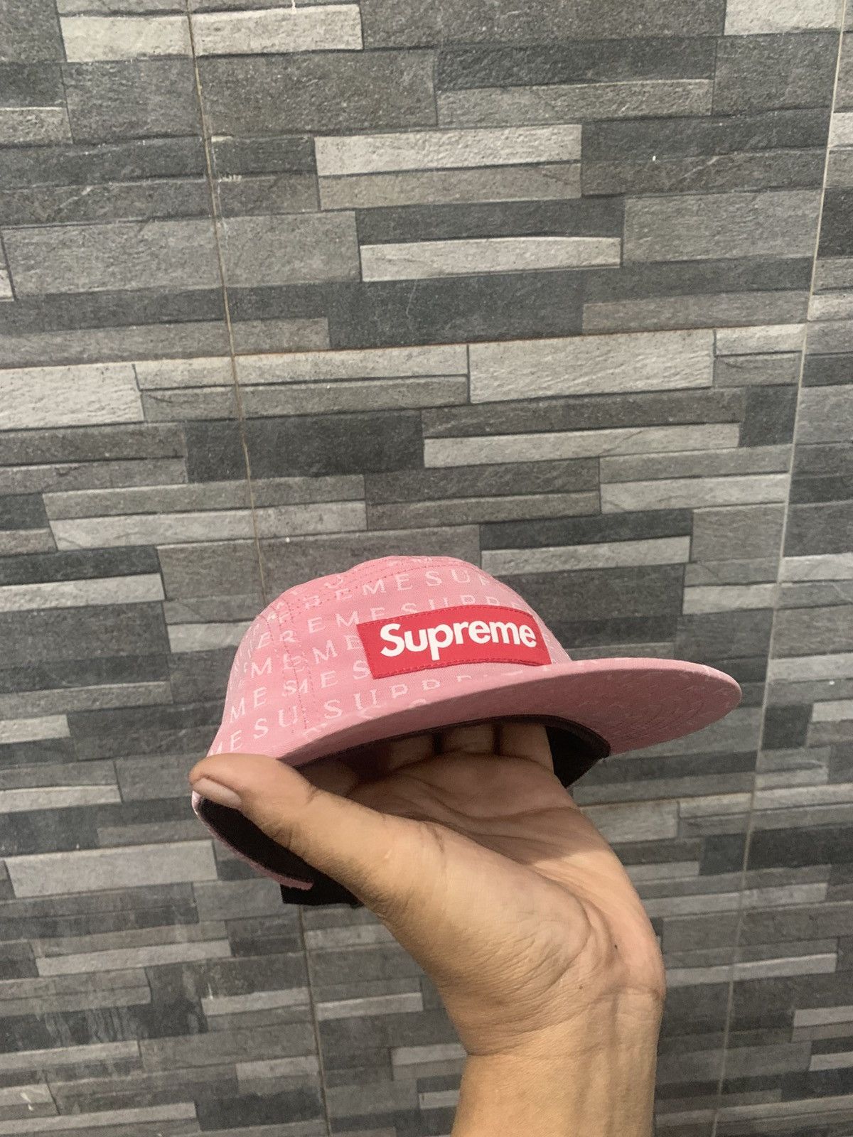 Supreme Supreme Text Jacquard Camp Cap SS15 Size ONE SIZE - 8 Thumbnail