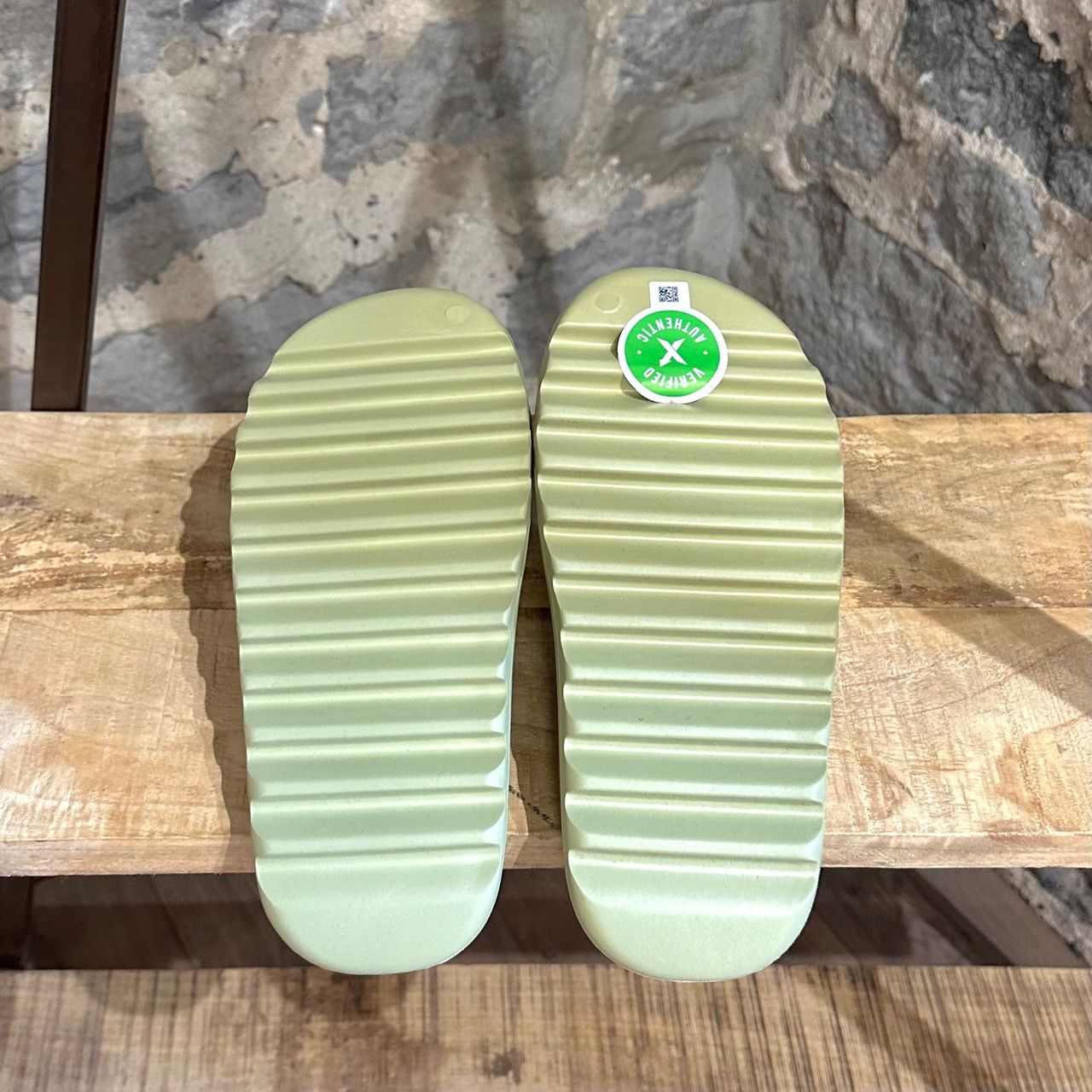 Adidas × Kanye West Adidas Yeezy 2022 Resin Green Slides Size US 9 / EU 42 - 9 Thumbnail