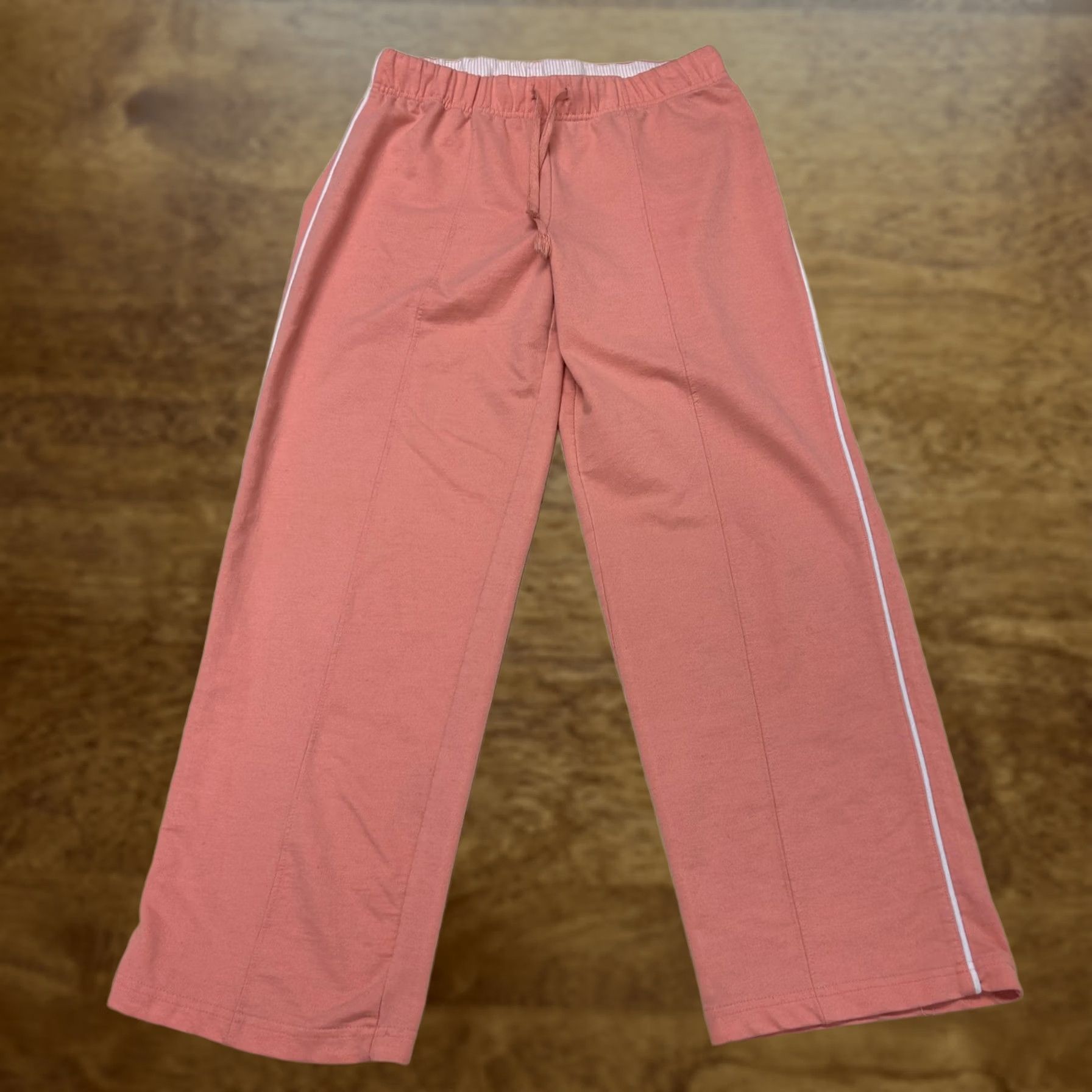 Pinko VINTAGE Fuda Sweatpants Womens Petite Medium Pink Knit Elastic Waist Loungewear Size 32" / US 10 / IT 46 - 1 Thumbnail