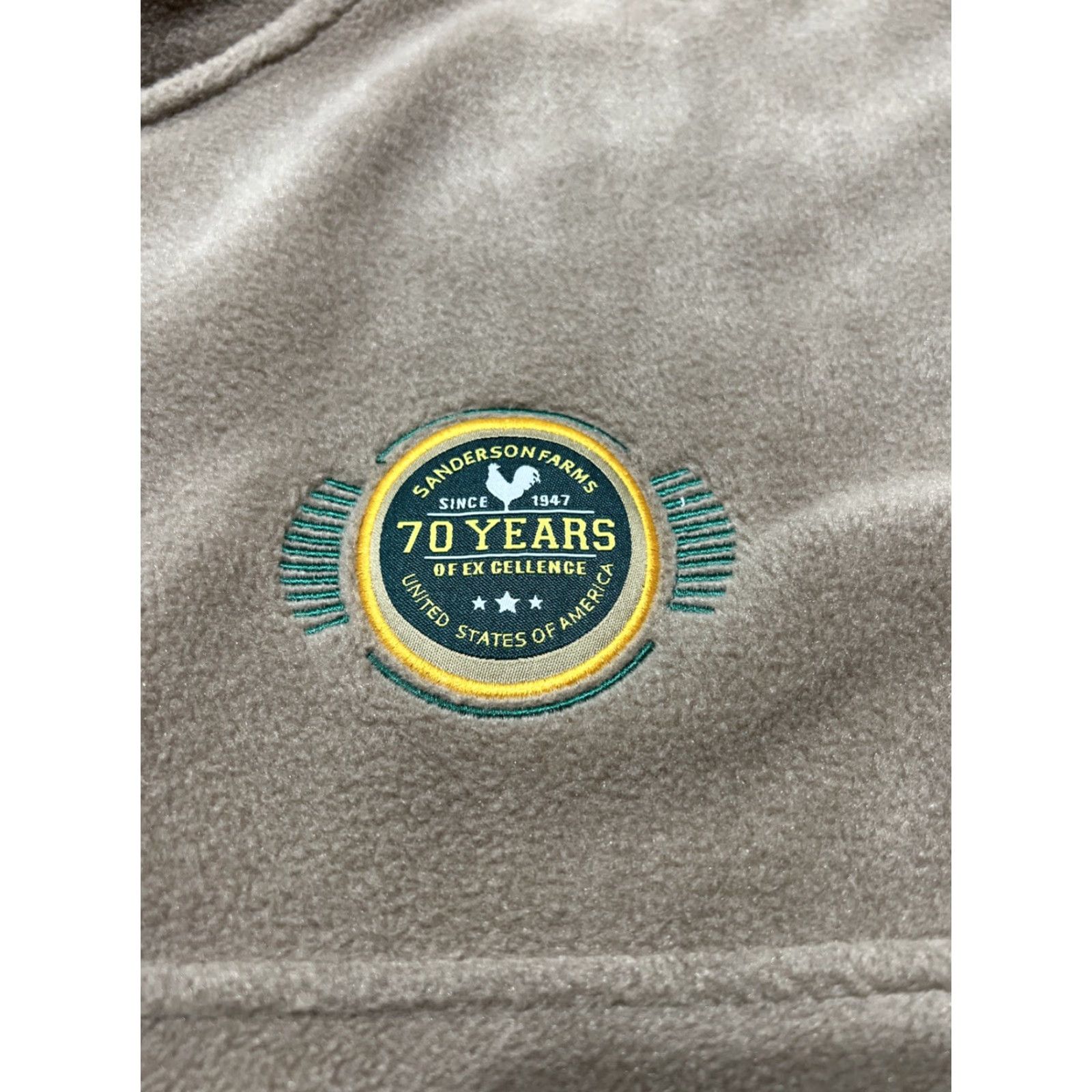 Vintage SANDERSON FARMS Outdoor Fleece Vest Casual Winter 5XL Brown Mens Size US XXL / EU 58 / 5 - 5 Thumbnail