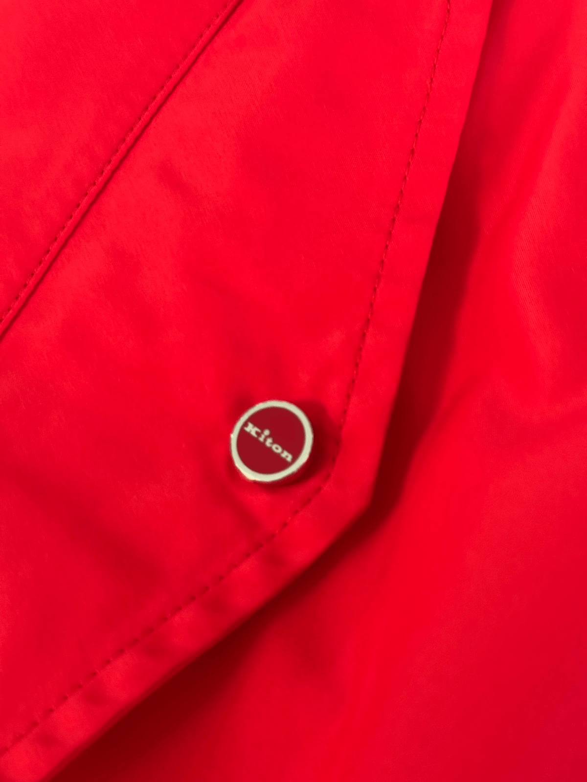 Kiton Kiton Lightweight Packable Red Bomber Jacket L EU 52 Italy Size US L / EU 52-54 / 3 - 8 Thumbnail