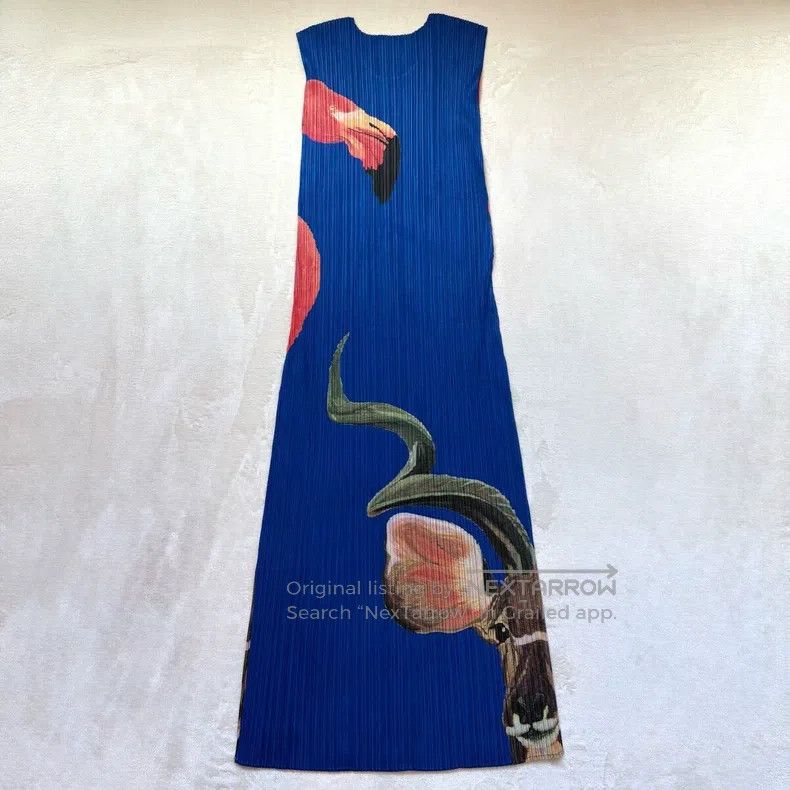 Issey Miyake Issey Miyake Blue Dress Size M / US 6-8 / IT 42-44 - 2 Thumbnail