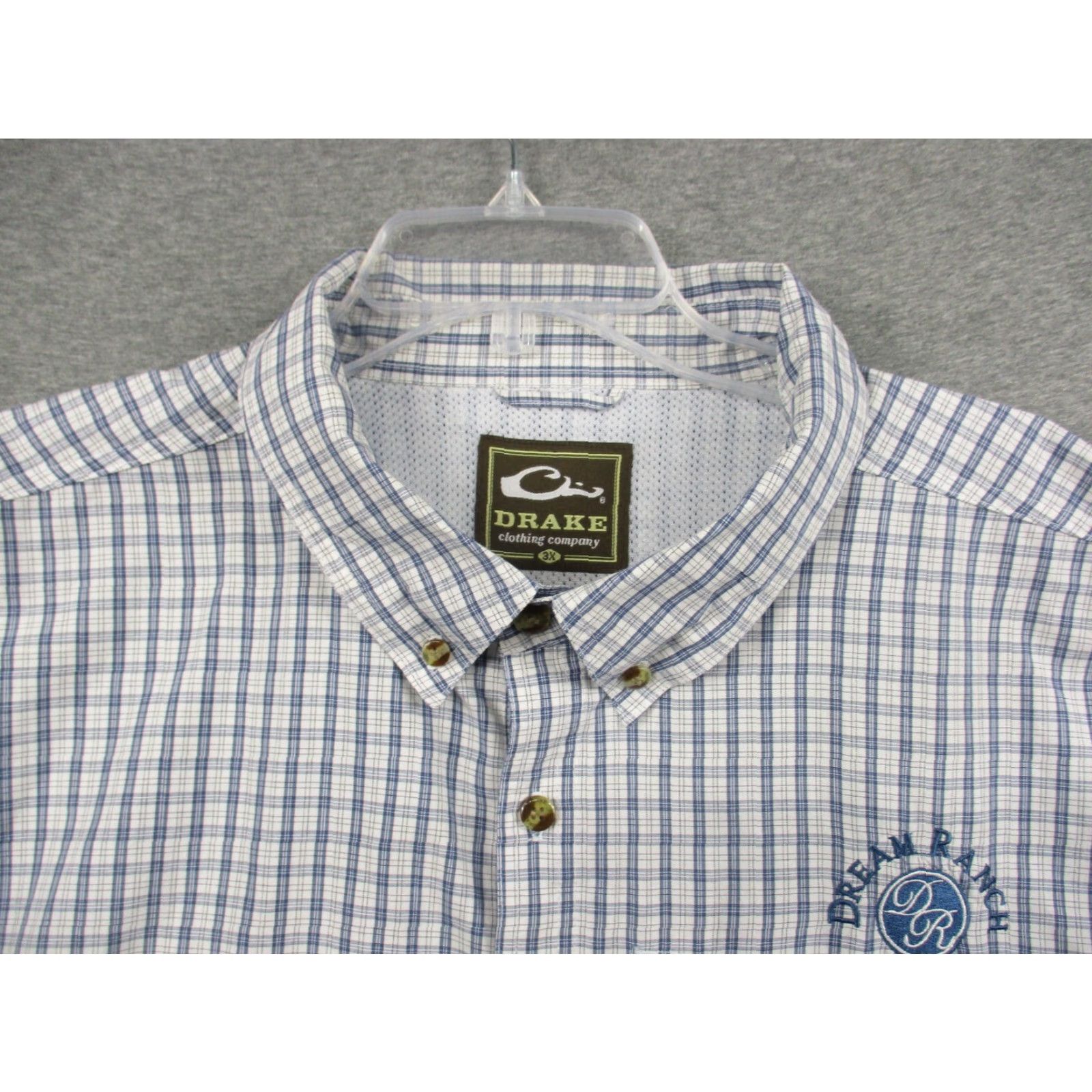 Vintage Drake Waterfowl Mens Shirt 3XL Blue Long Sleeve Breathable Vented Fish Breathing Size US XXL / EU 58 / 5 - 3 Thumbnail