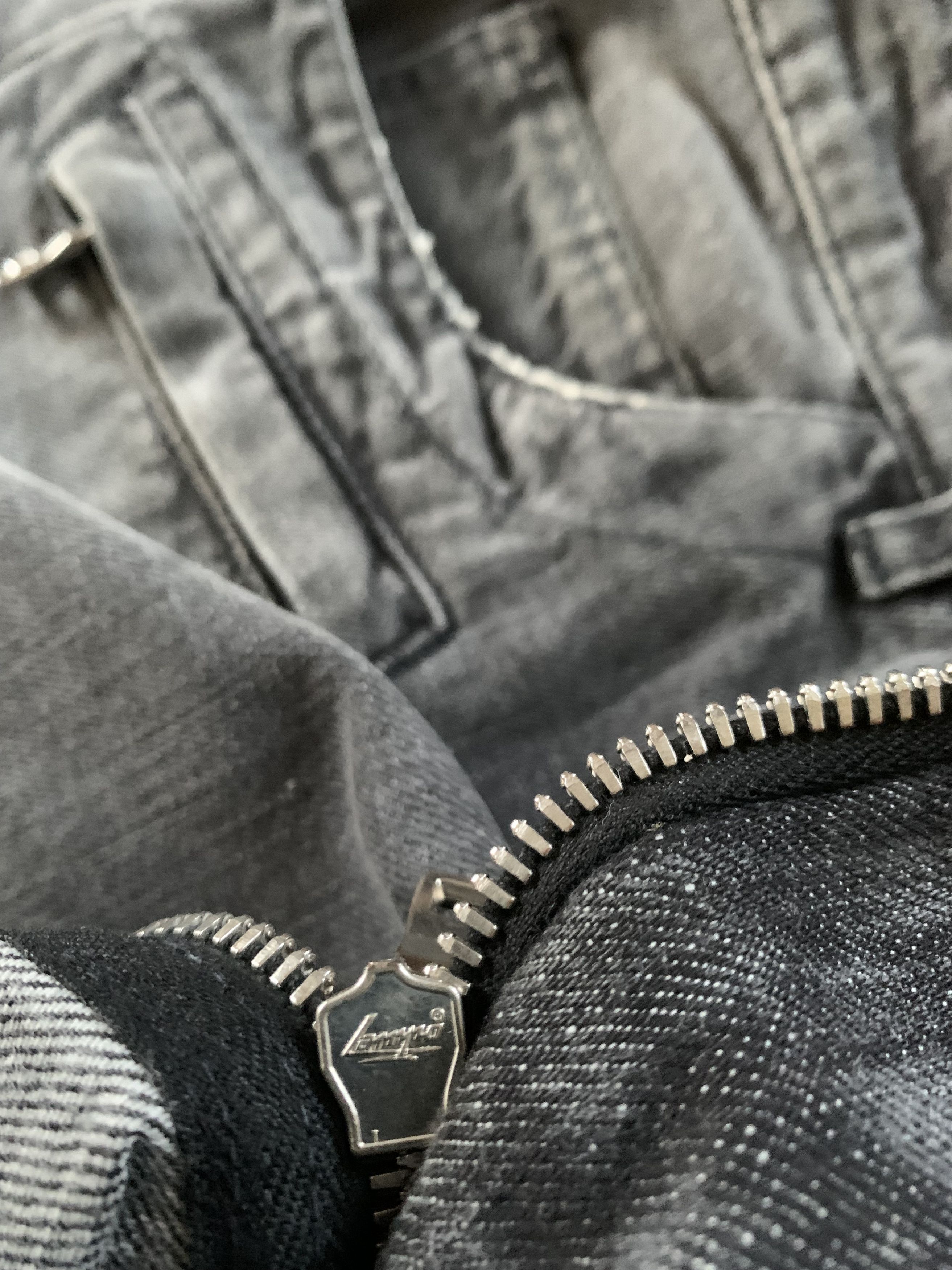 Balmain × Pierre Balmain Balmain Dark Grey Ribbed Biker Jeans Size US 32 / EU 48 - 10 Thumbnail