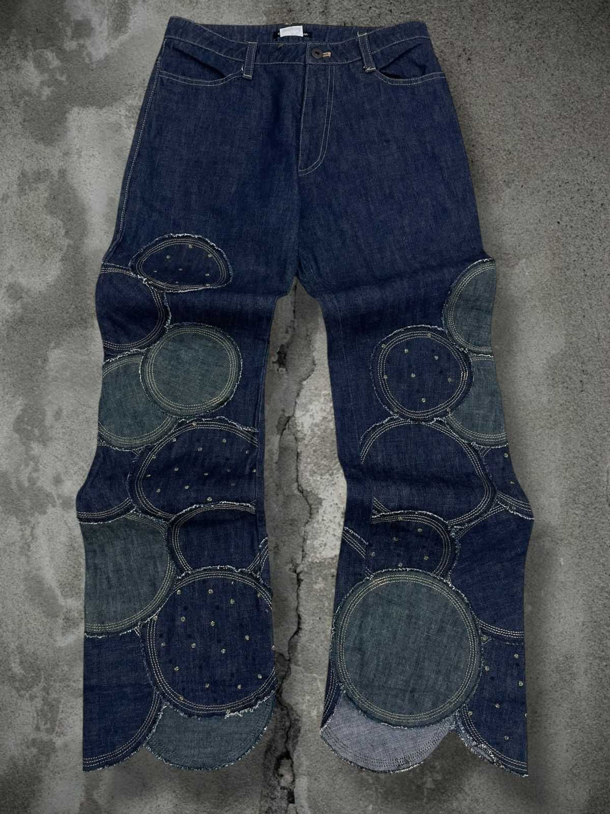 Tornado Mart Vintage Rare Japan Designer Garde Collective Art Patch Denim Size US 28 / EU 44 - 1 Thumbnail