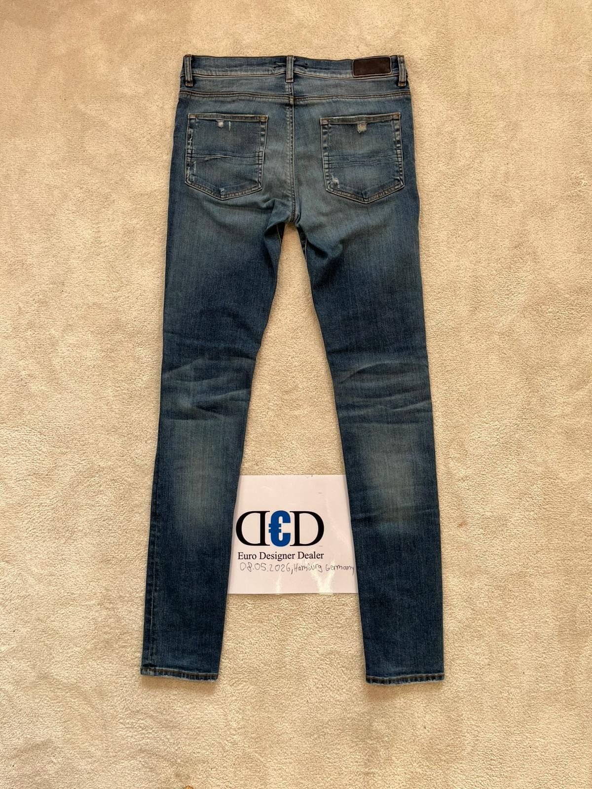 Amiri 💠Amiri💠 BLUE INDIGO STACK JEANS Size US 33 - 2 Thumbnail