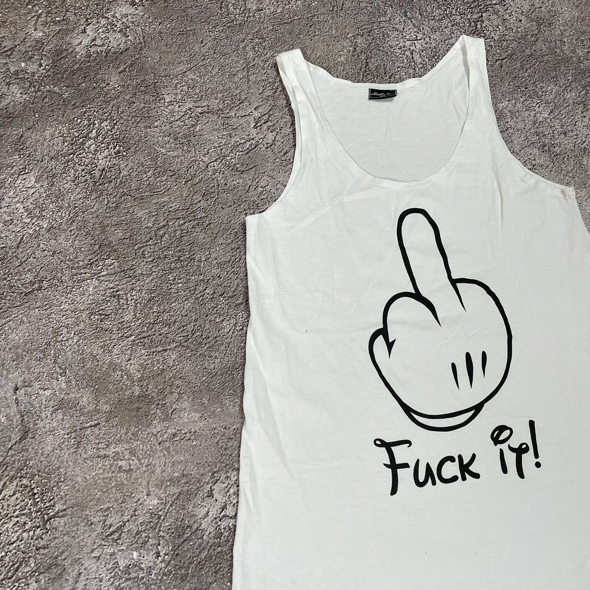 Vintage Vintage Y2K Graphic Tee Slogan Middle Finger Punk Streetwear Size US S / EU 44-46 / 1 - 2 Thumbnail