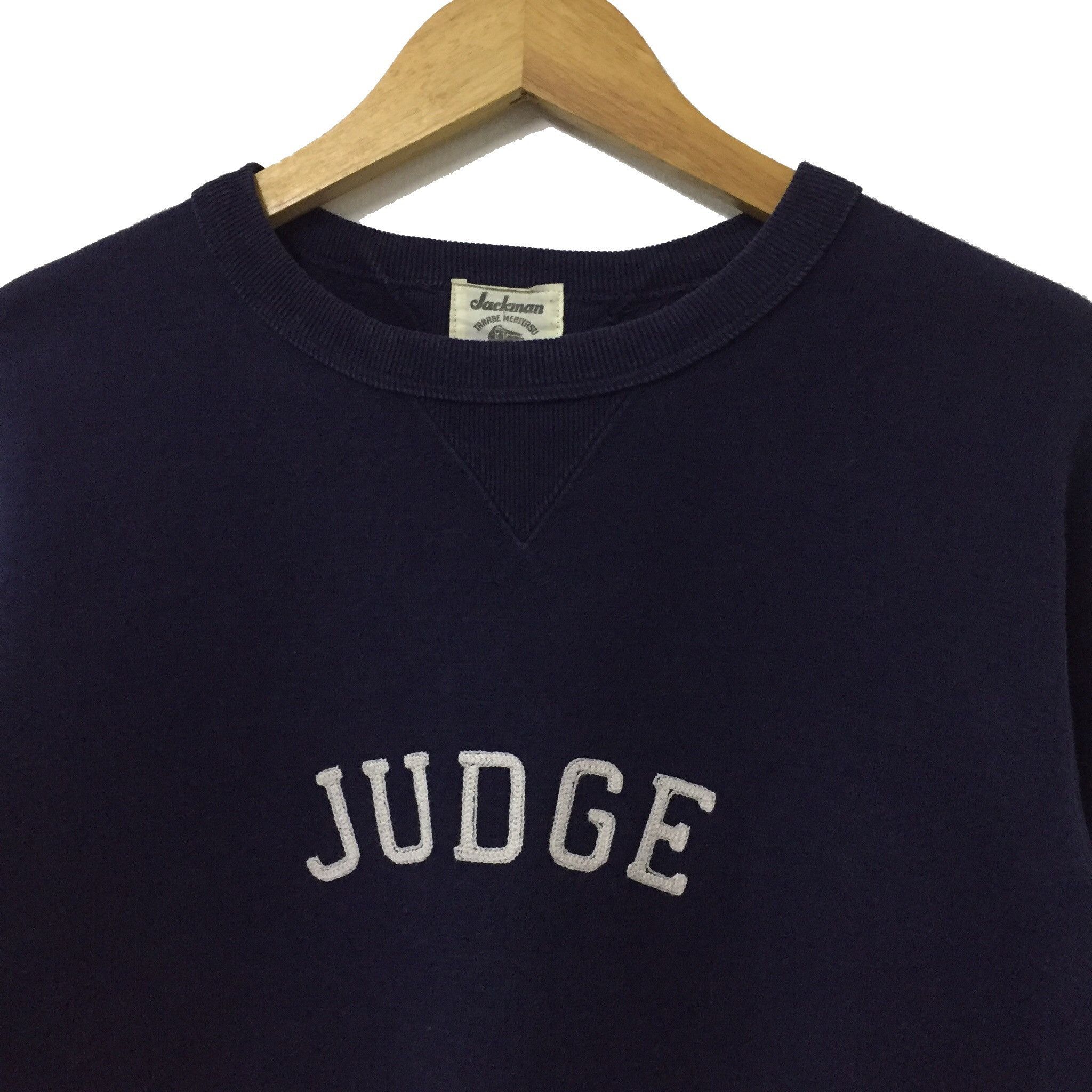Japanese Brand JACKMAN TANABE MERIYASU JUDGE EMROIDERY JAPAN SWEATSHIRT Size US M / EU 48-50 / 2 - 3 Thumbnail
