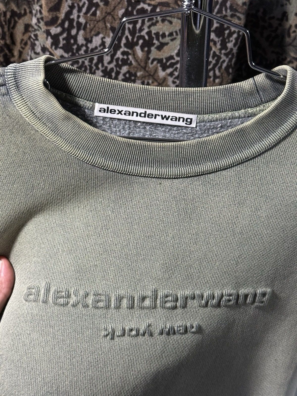 Alexander Wang Mens Alexander Wang New York Green Crewneck Sweatshirt Large Size US L / EU 52-54 / 3 - 3 Thumbnail