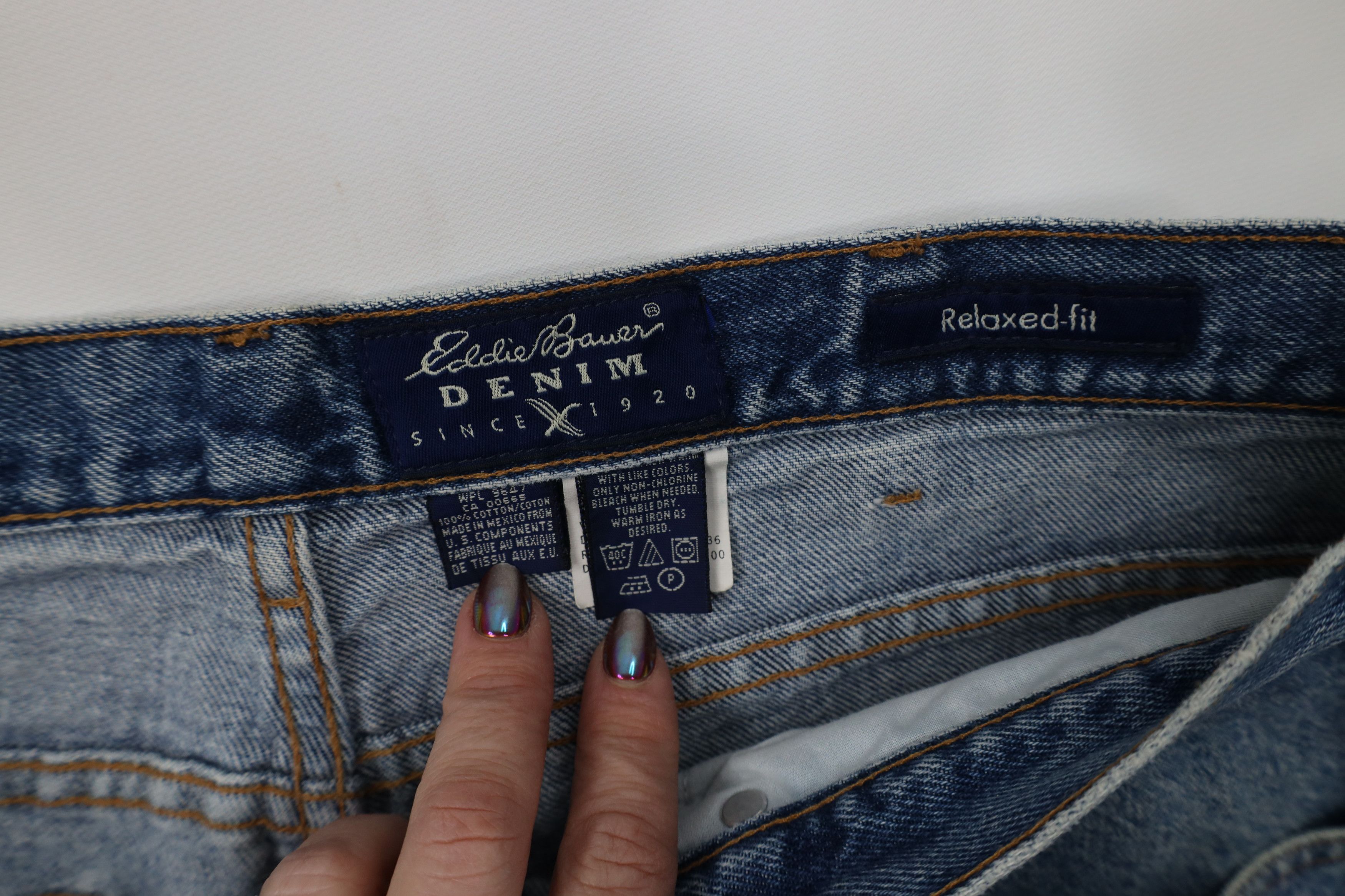 Eddie Bauer Vintage 90s Eddie Bauer Relaxed Fit Denim Jeans Blue Cotton Size US 34 / EU 50 - 10 Thumbnail