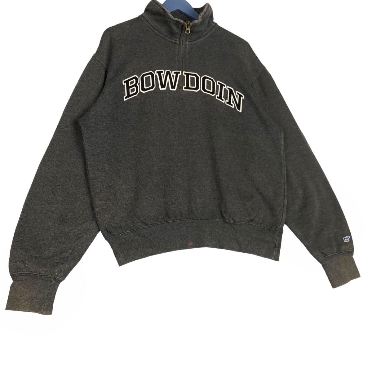 Vintage Vintage Blue 84 Quarter Zip Big Embroidered Bowdoin Size US S / EU 44-46 / 1 - 3 Thumbnail