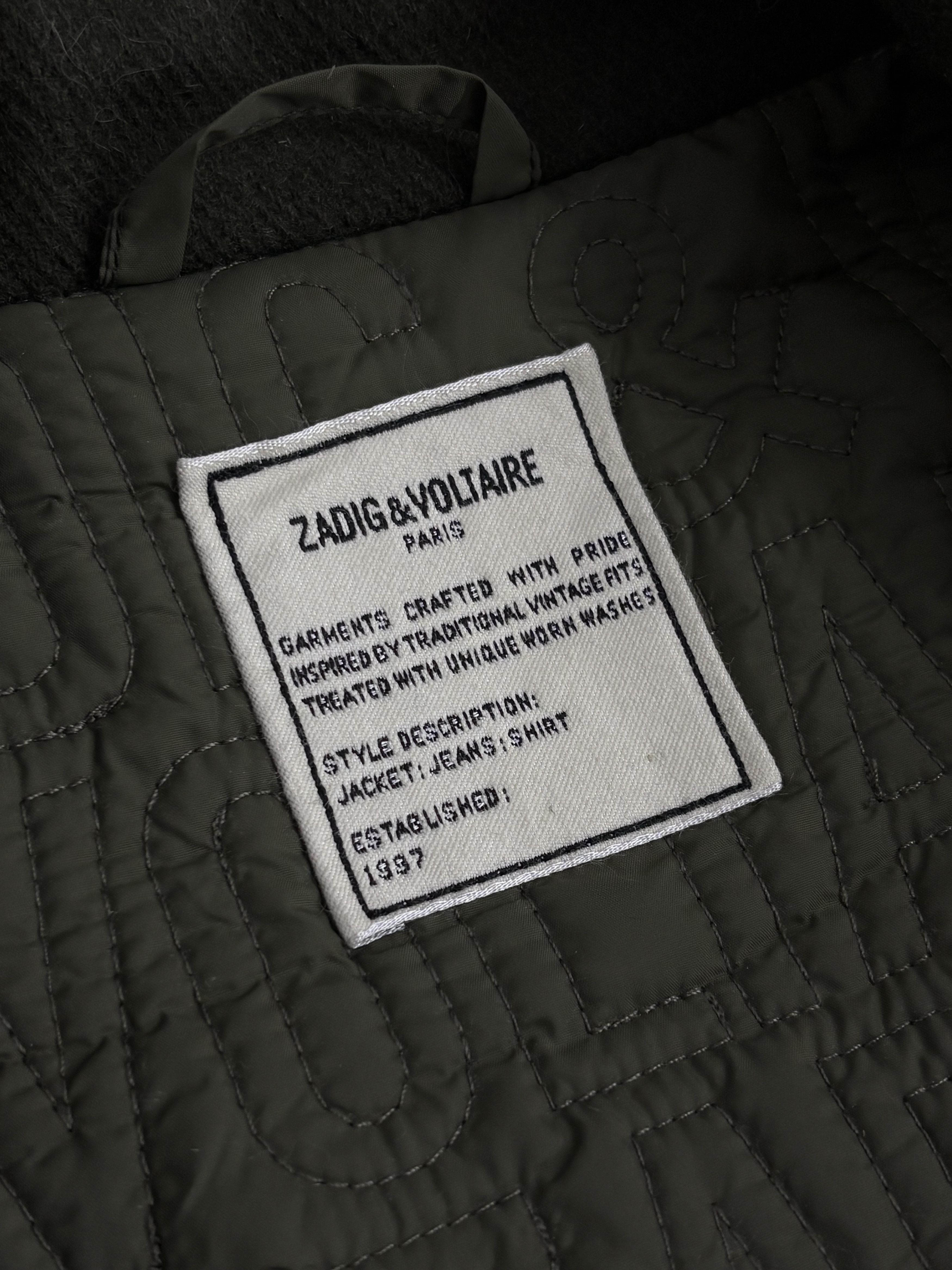 Zadig & Voltaire Zadig & Voltaire Paris Green Wool Button Up Worker Jacket Size US L / EU 52-54 / 3 - 19 Thumbnail