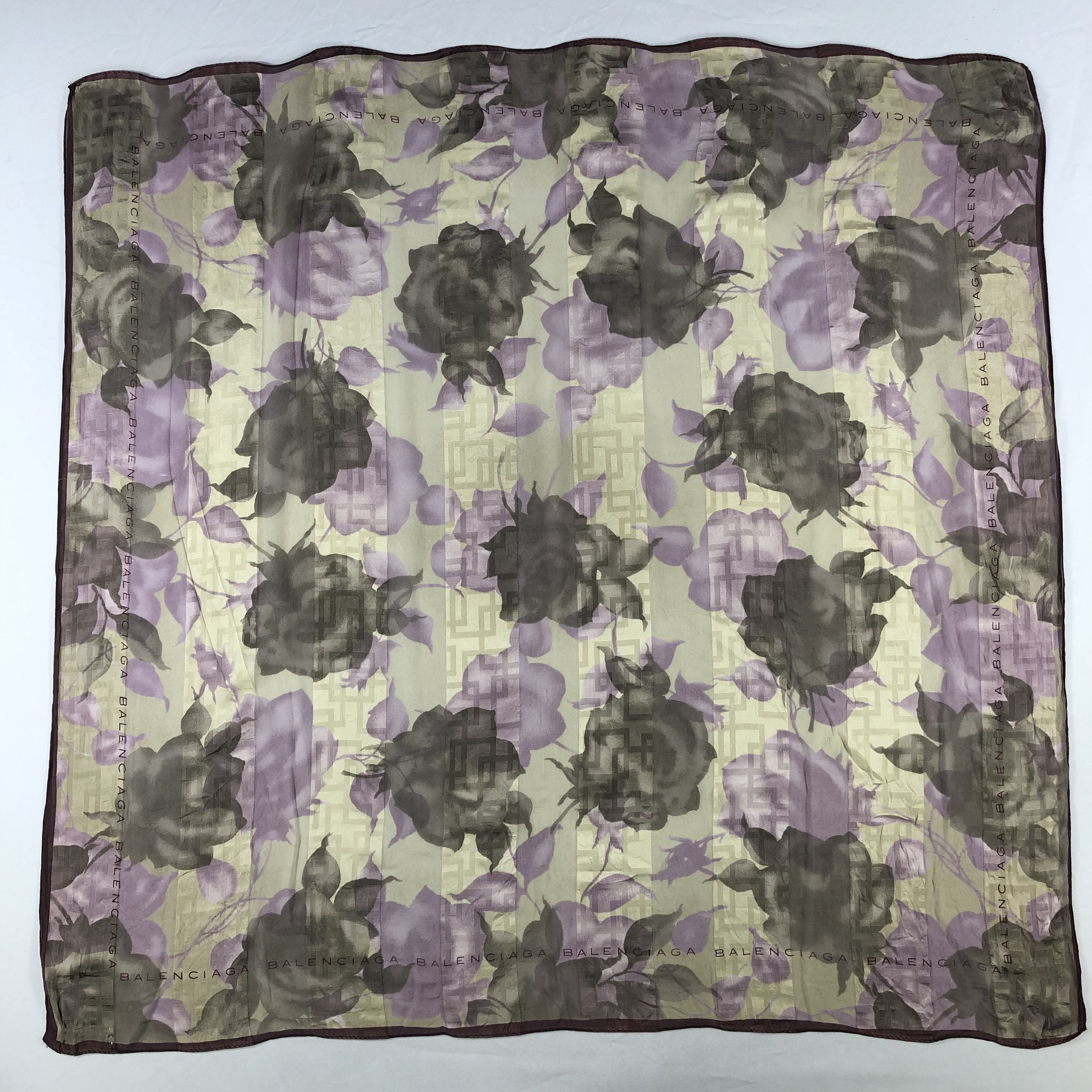 Vintage Vintage Balenciaga Silk Scarf Size ONE SIZE - 2 Thumbnail