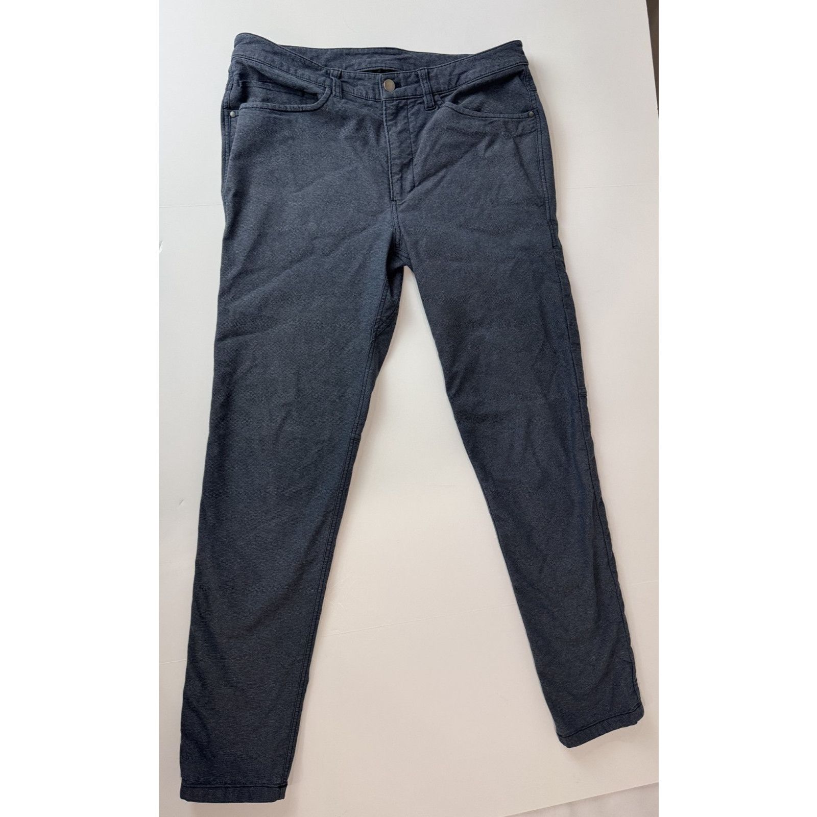 Lululemon Lululemon ABC Pant Slim Tech Men's Heather Navy Blue 32 Size US 32 / EU 48 - 1 Thumbnail