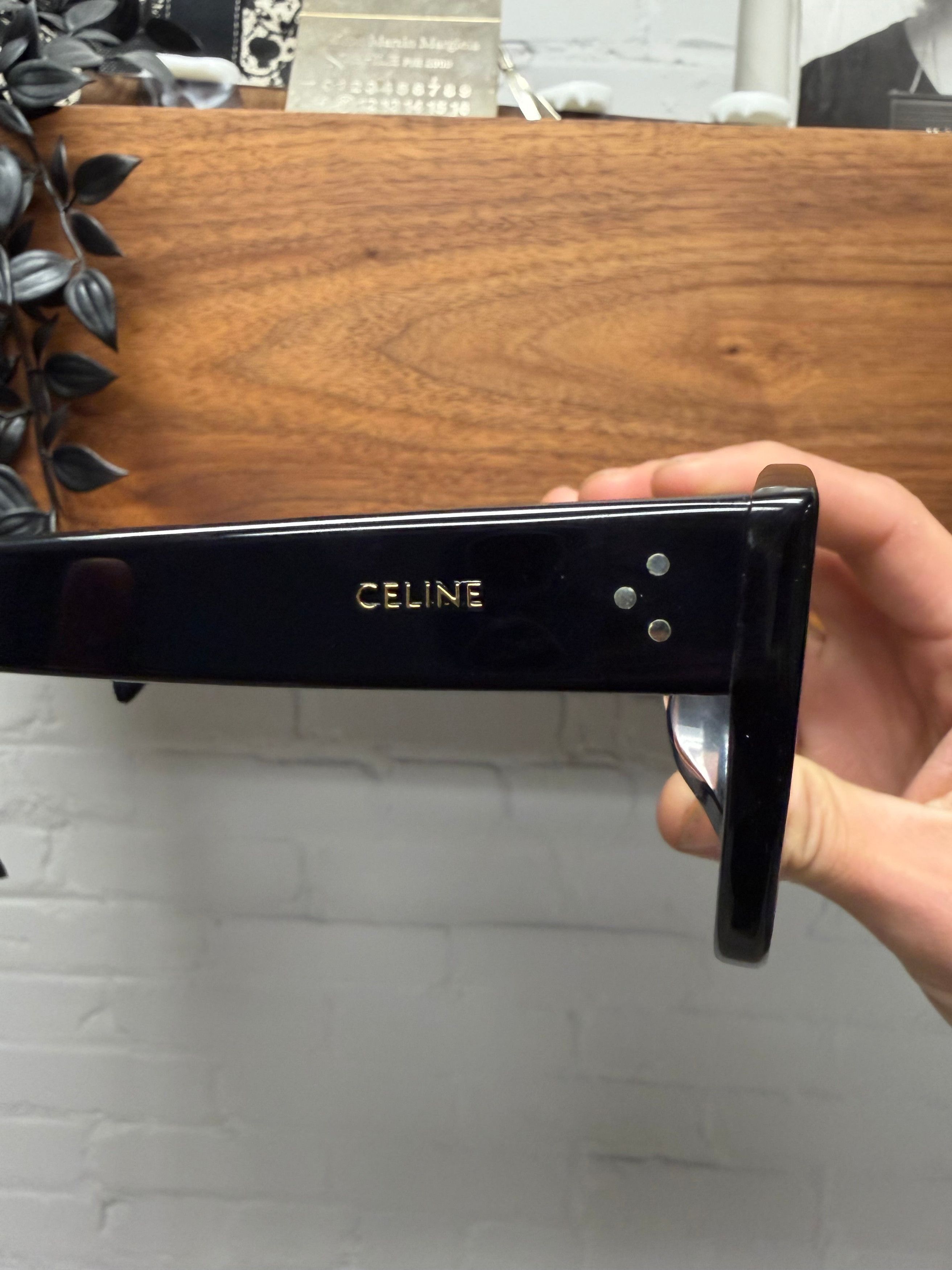 Celine Celine ‘CL50154U’ Black Minimalist Optical Glasses Size ONE SIZE - 3 Thumbnail