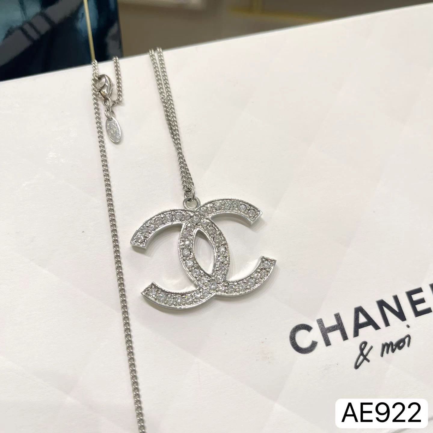 Chanel Chanel Double C Crystal Adjustable Necklace 44-61cm Size ONE SIZE - 4 Thumbnail
