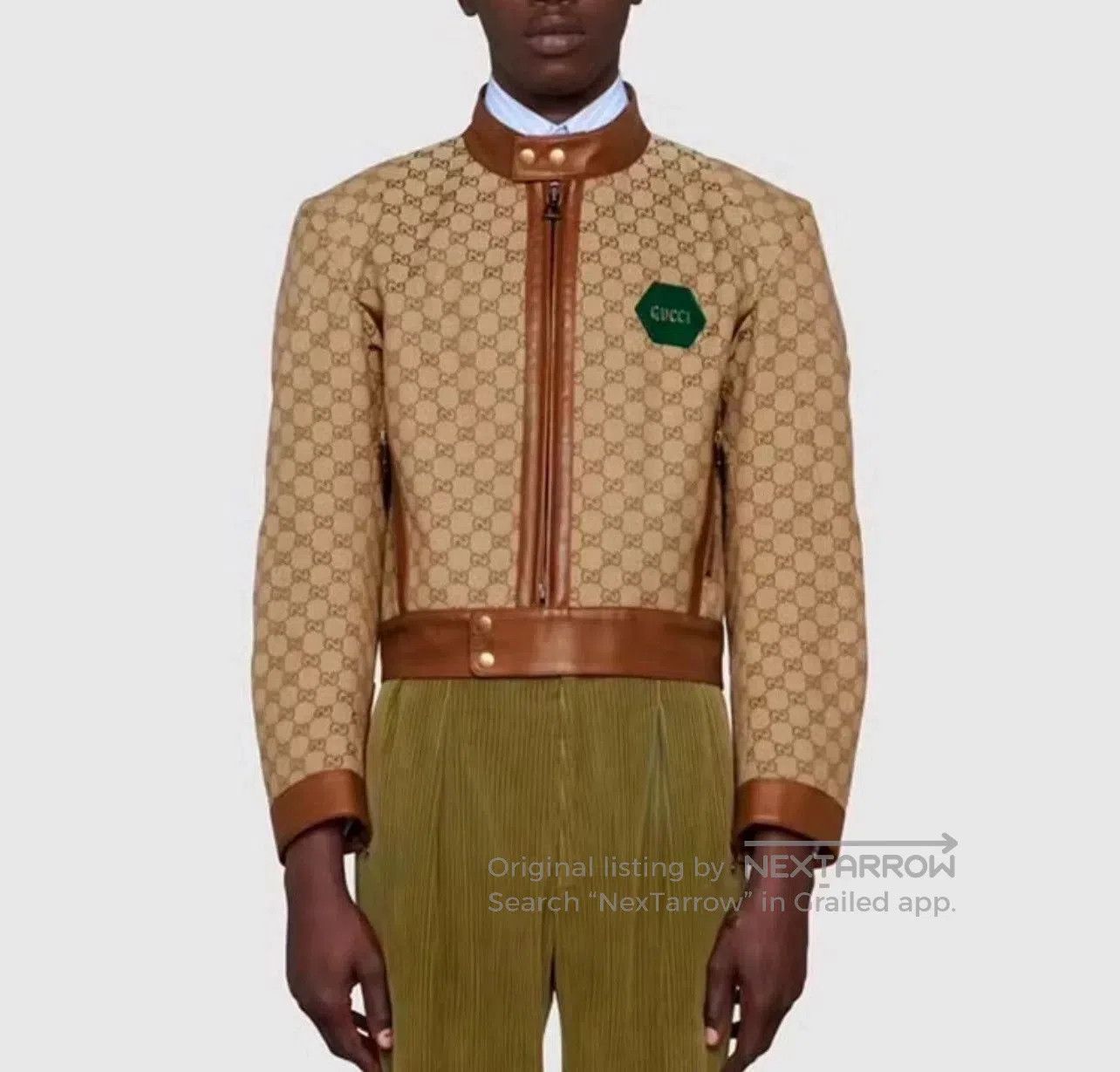 Gucci Gucci Logo Print Short Zip Jacket. Size US M / EU 48-50 / 2 - 9 Thumbnail