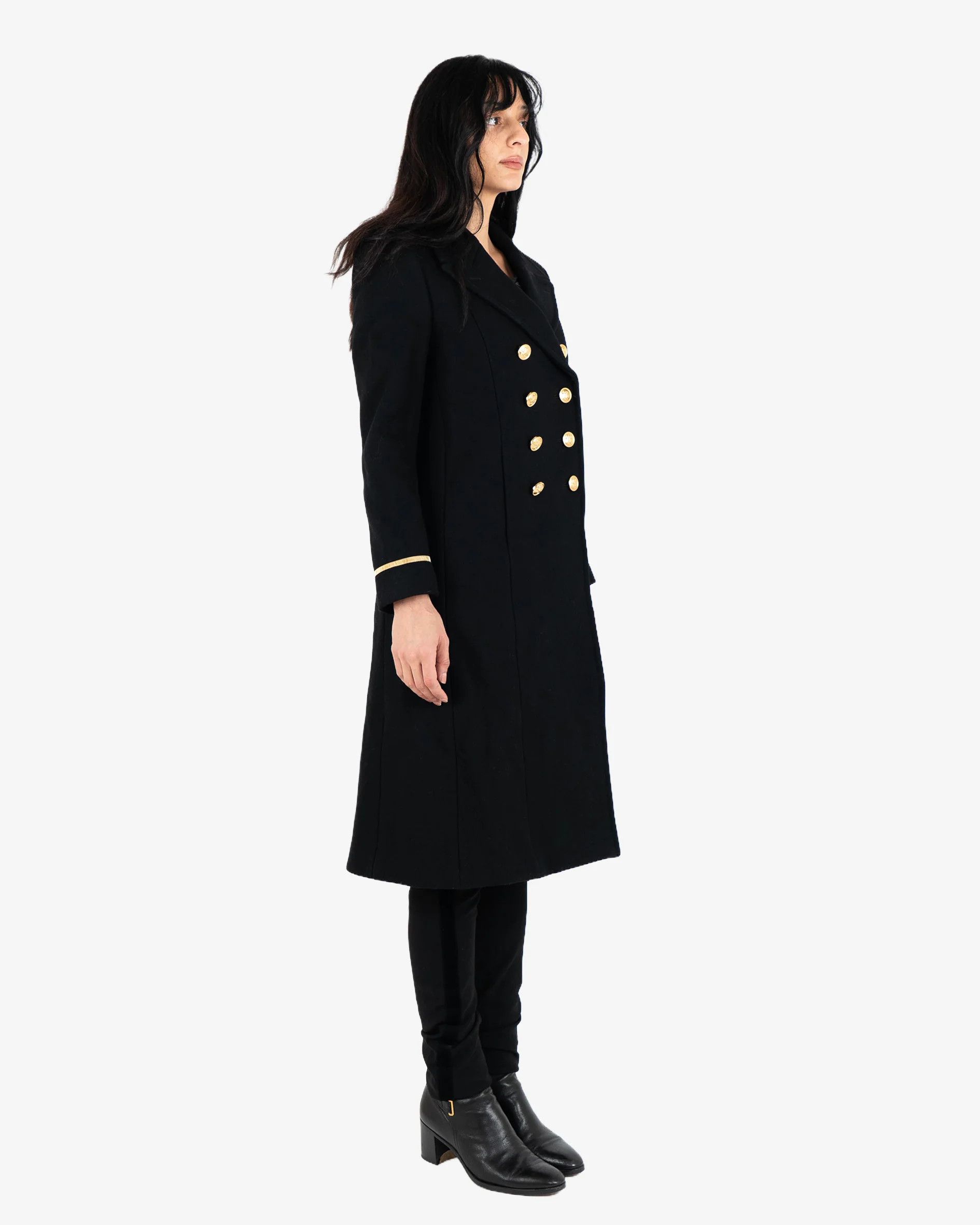 Saint Laurent Paris Palladium Officier Coat Women's (FW16) Size XS / US 0-2 / IT 36-38 - 6 Thumbnail