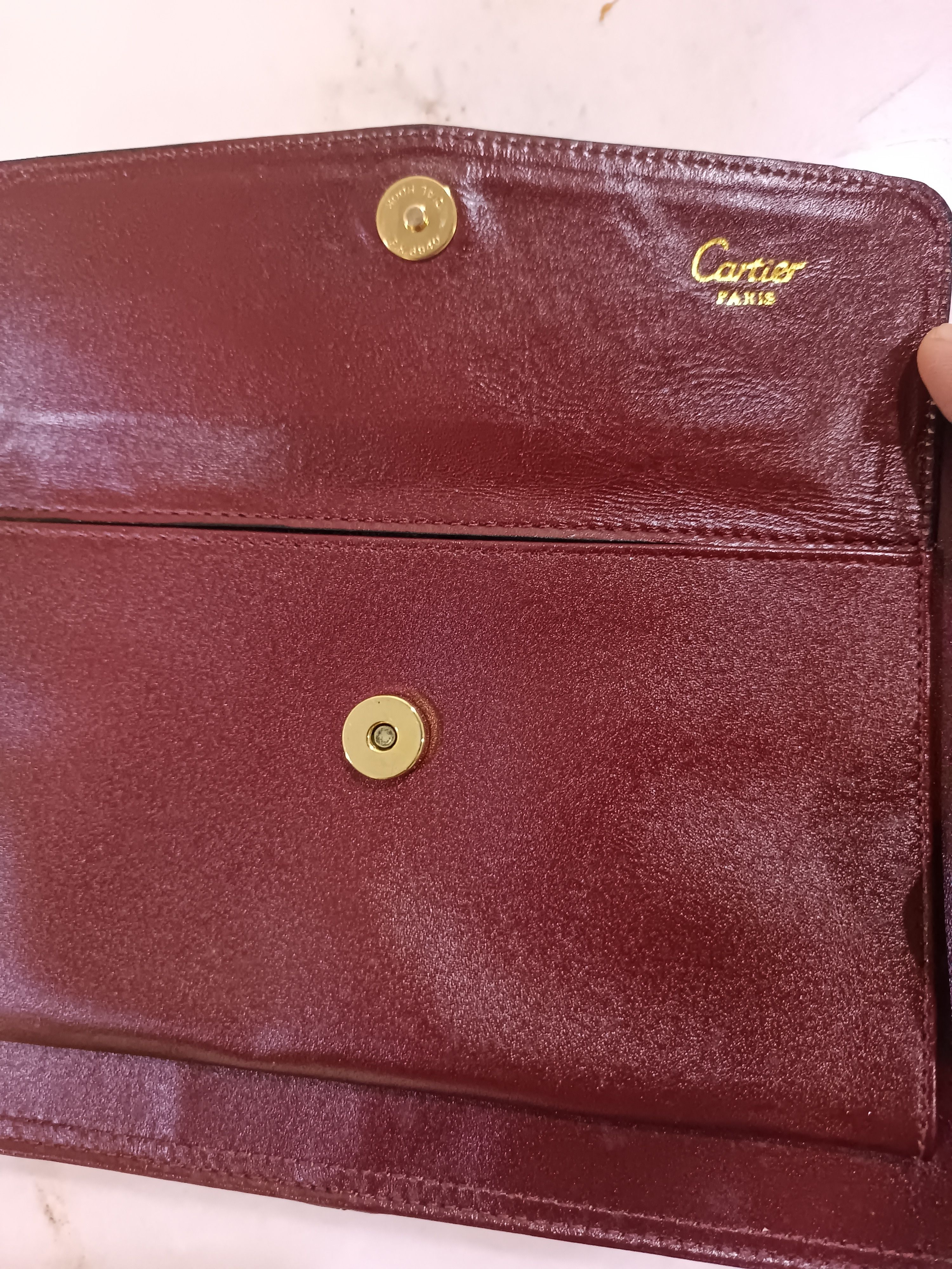 Cartier Vintage Cartier Clutch Bag Burgundy colour Size ONE SIZE - 5 Thumbnail