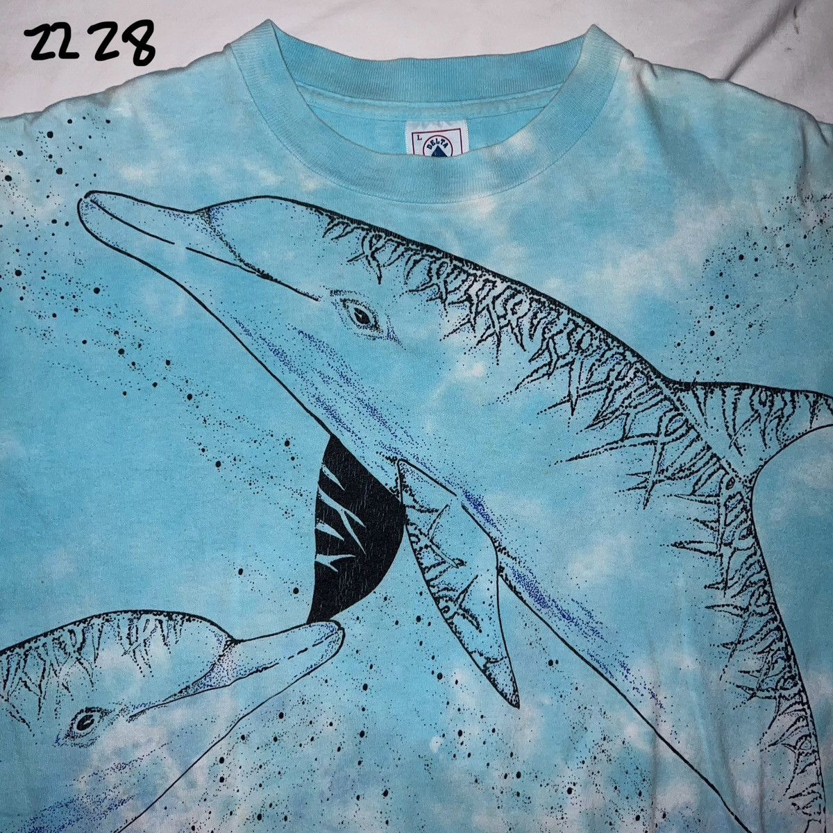 Vintage VTG DOLPHIN OCEAN T-Shirt Nature Size US L / EU 52-54 / 3 - 3 Thumbnail